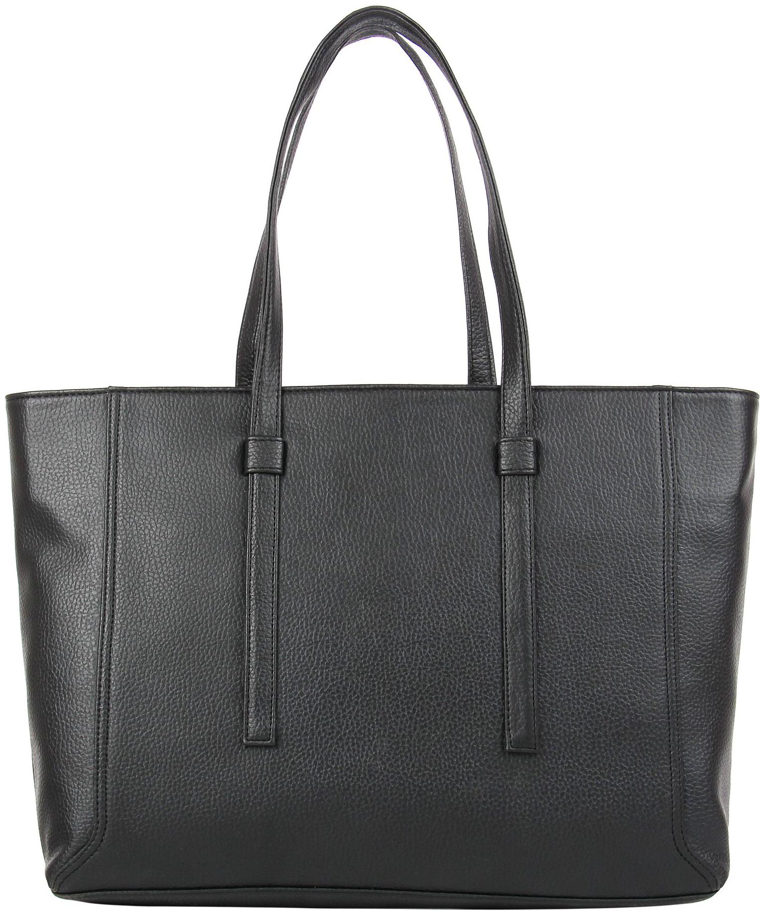 

Toteteca Bag Works Women Solid Faux Leather - Tote Bag Black