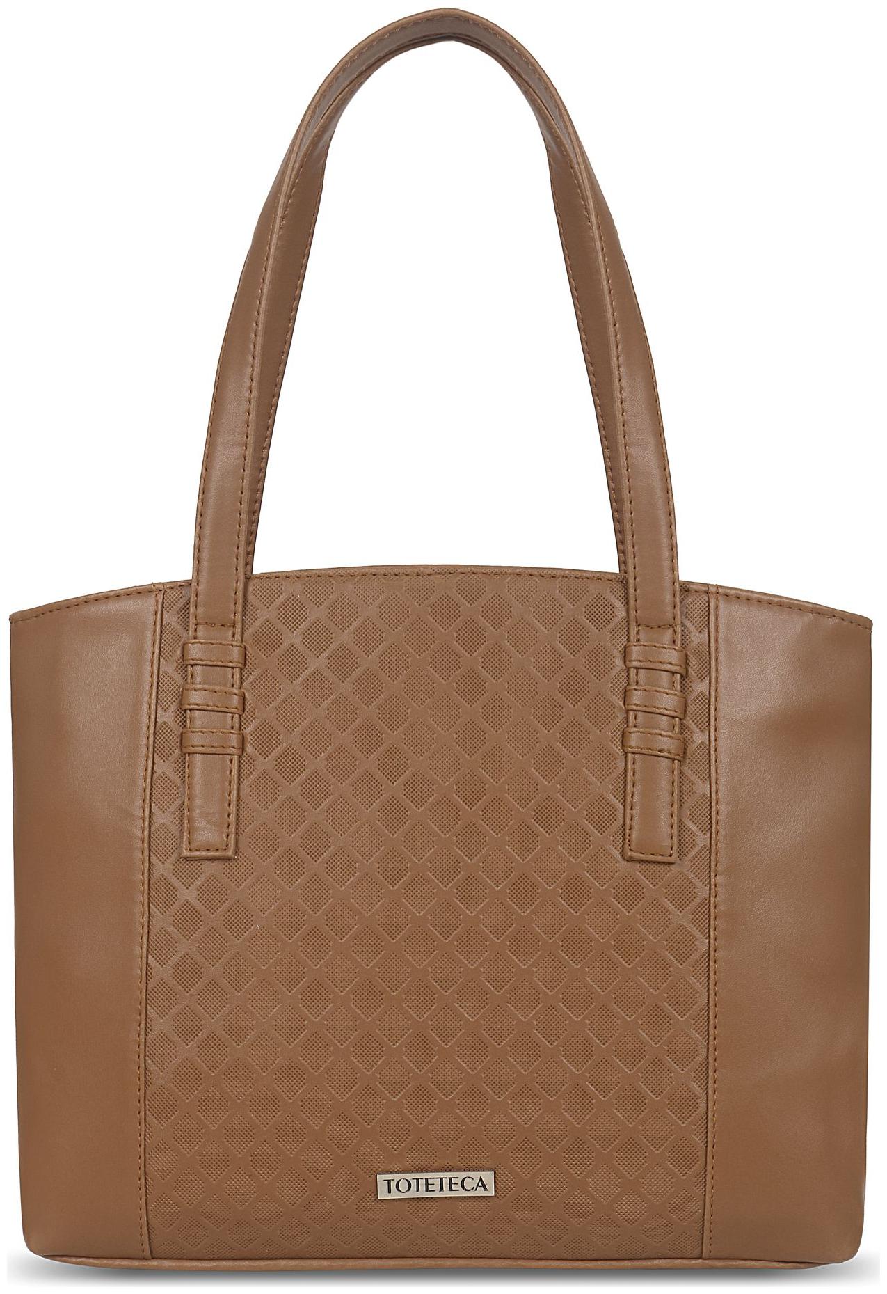 

Toteteca Bag Works Tan Faux Leather Shoulder Bag