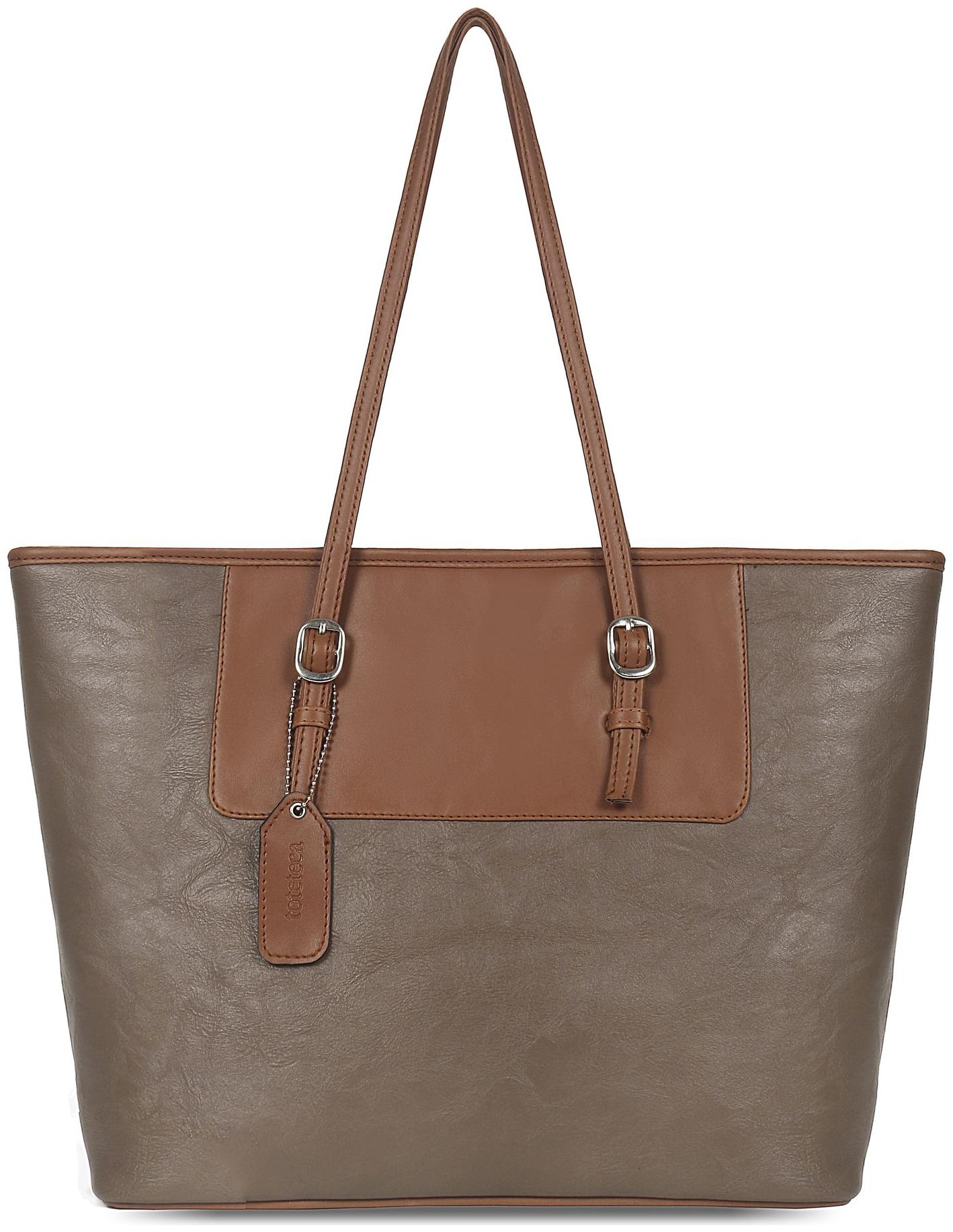

Toteteca Bag Works Beige Faux Leather Shoulder Bag