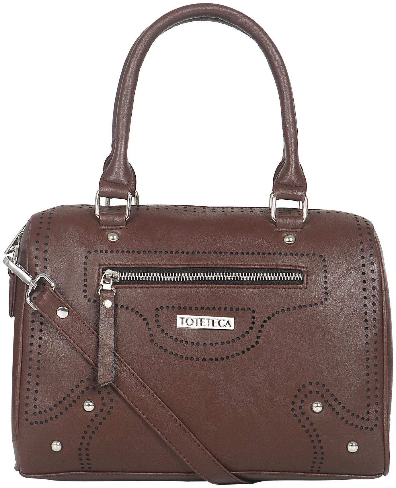 

Toteteca Bag Works Brown Faux Leather Shoulder Bag