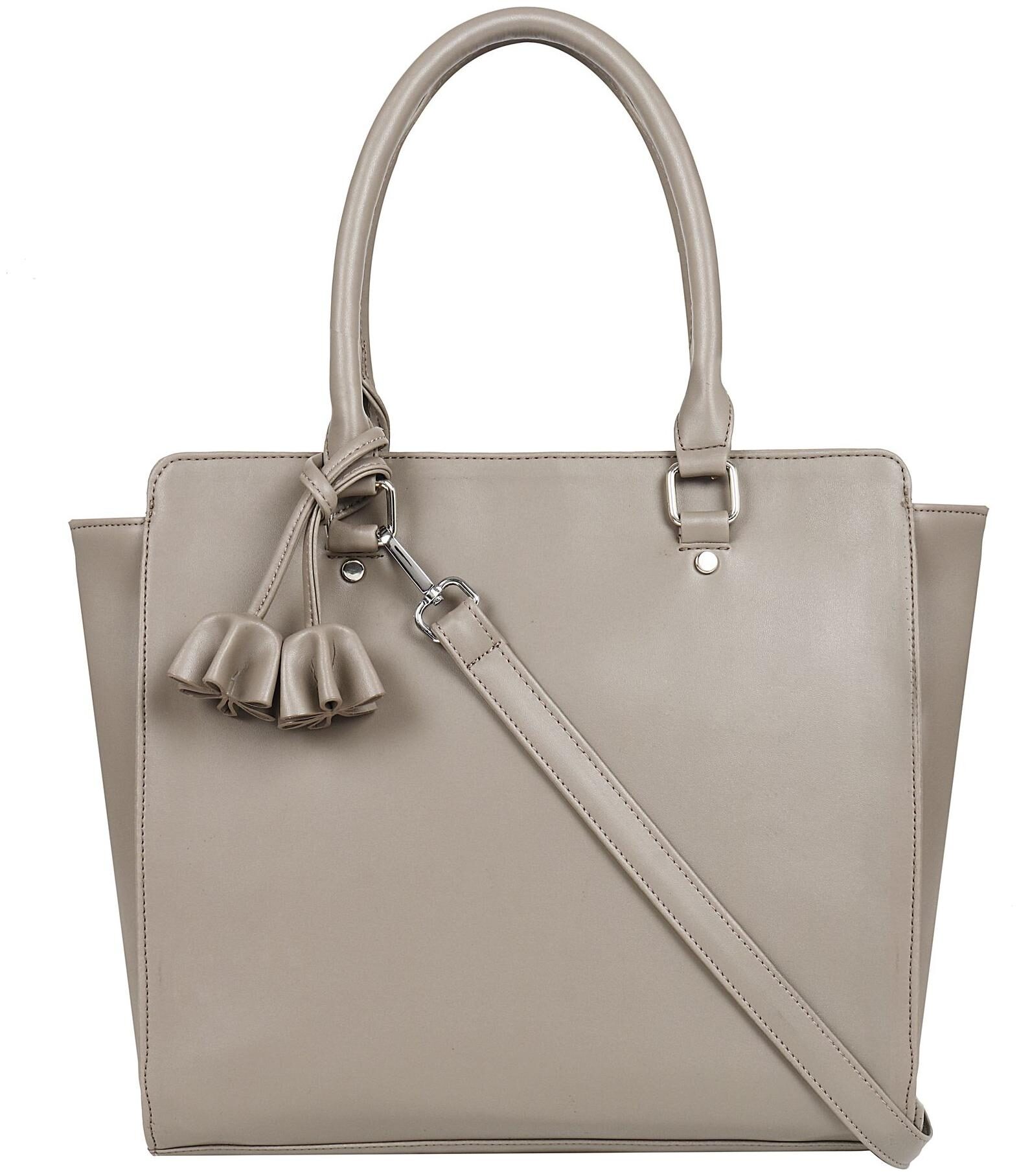 

Toteteca Bag Works Beige Faux Leather Shoulder Bag