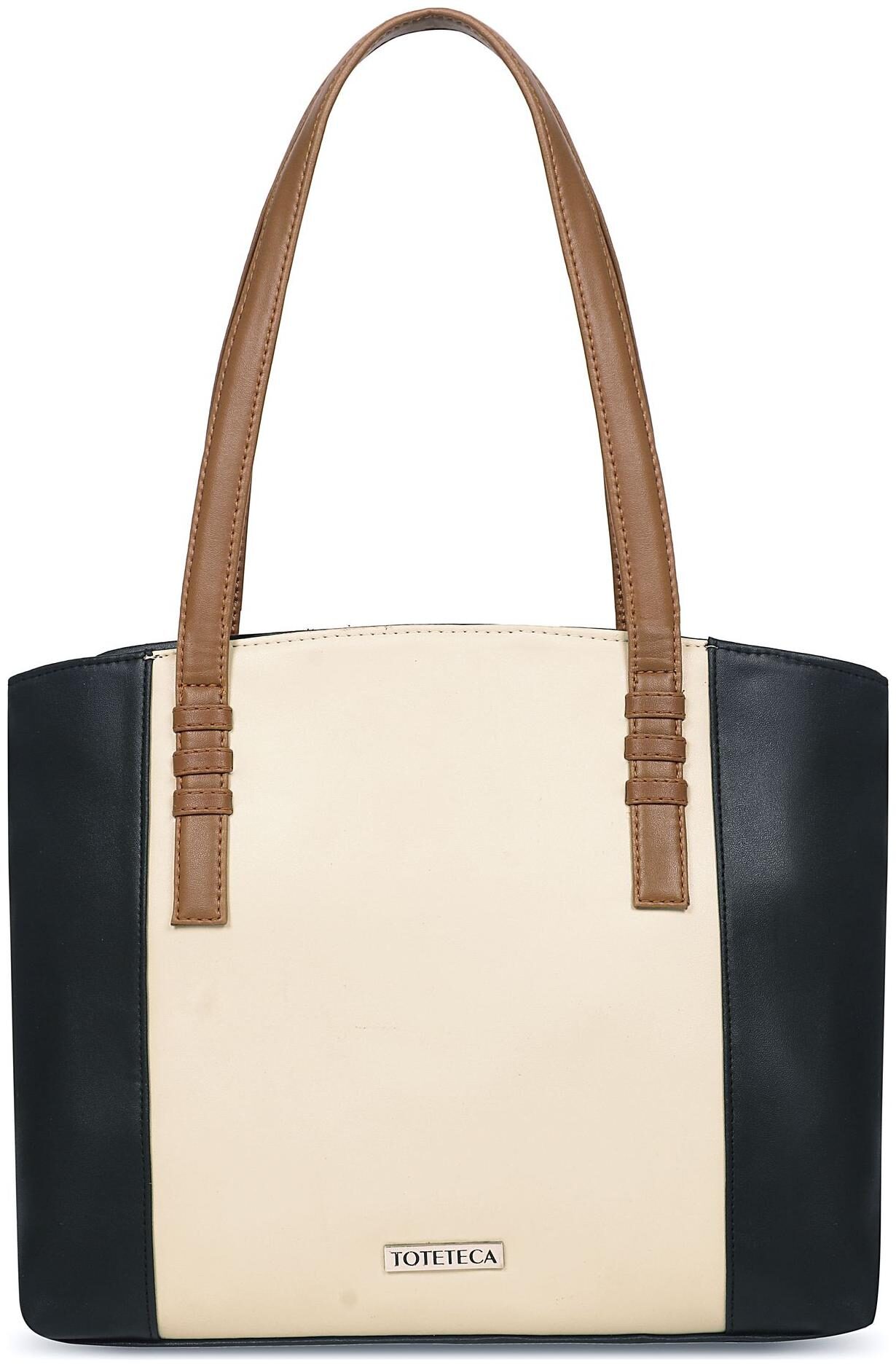 

Toteteca Bag Works White Faux Leather Shoulder Bag