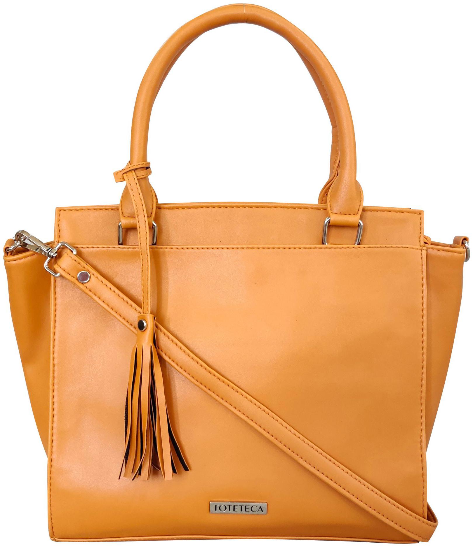 

Toteteca Bag Works Tan Faux Leather Shoulder Bag