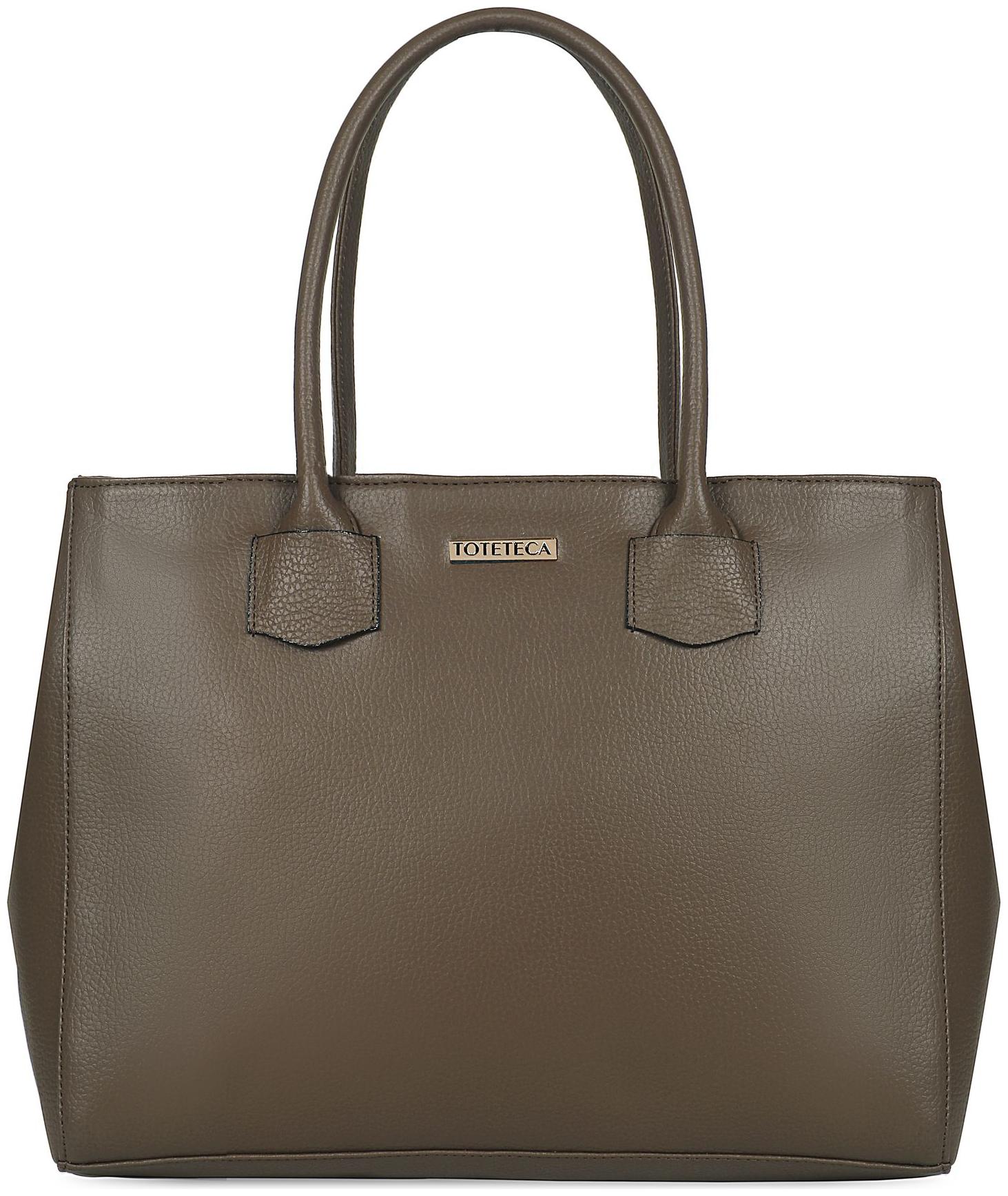 

Toteteca Bag Works Beige Faux Leather Shoulder Bag