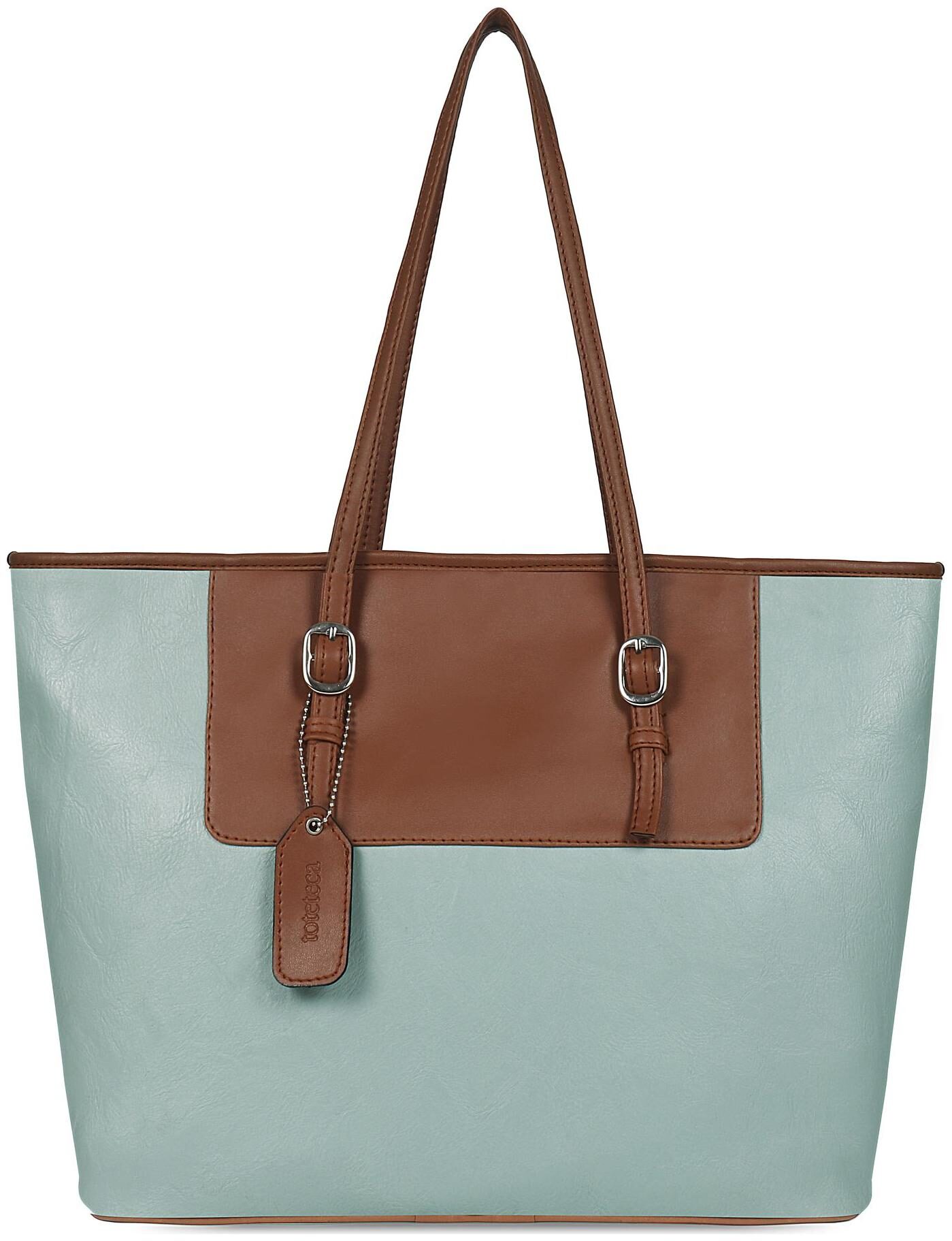 

Toteteca Bag Works Green Faux Leather Shoulder Bag