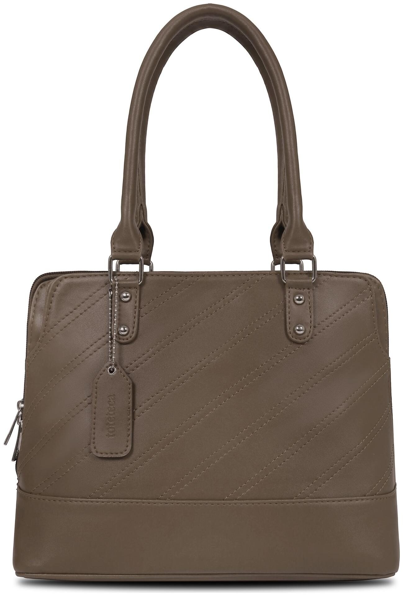 

Toteteca Bag Works Beige Faux Leather Shoulder Bag