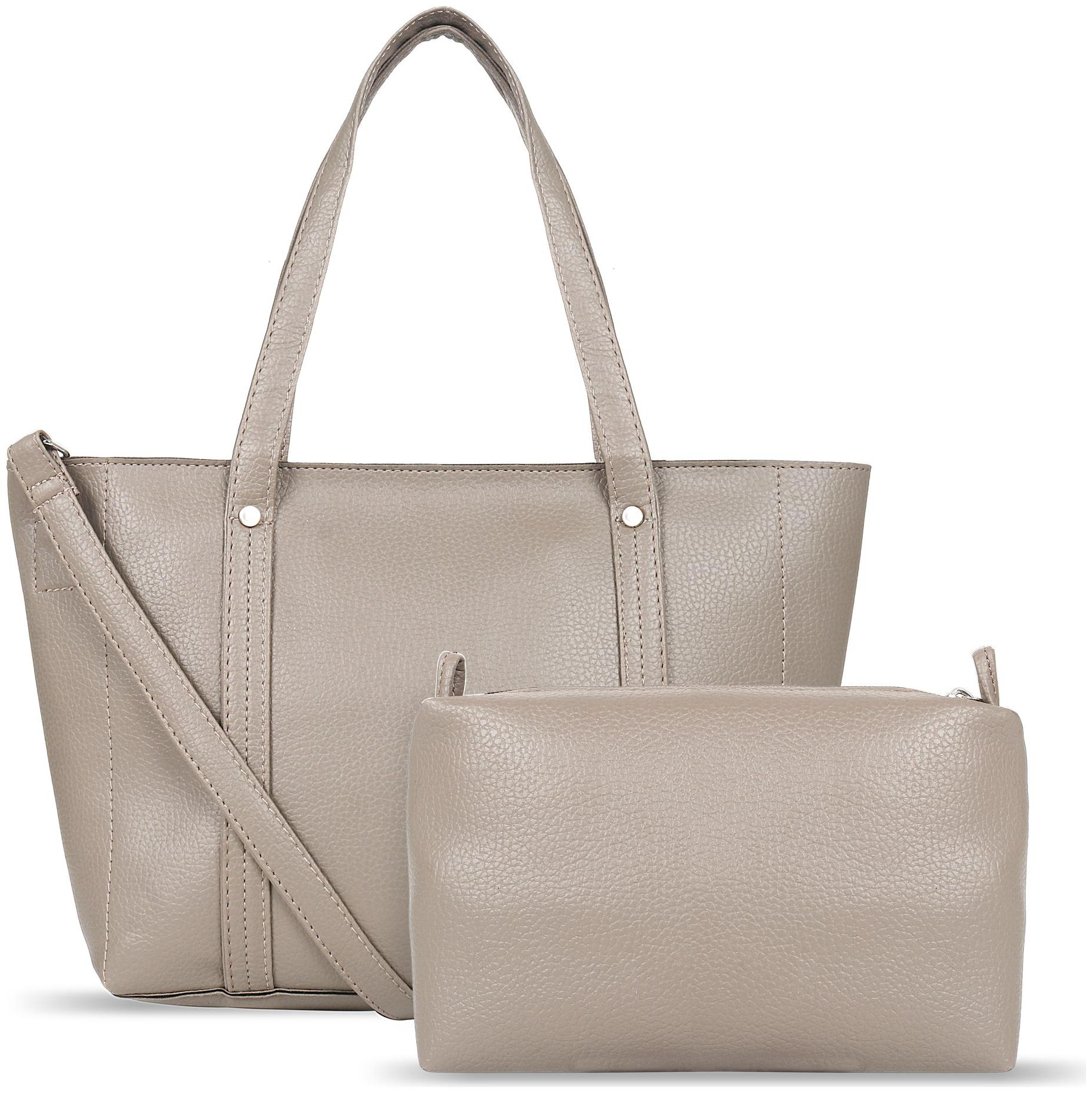 

Toteteca Bag Works Beige Faux Leather Shoulder Bag
