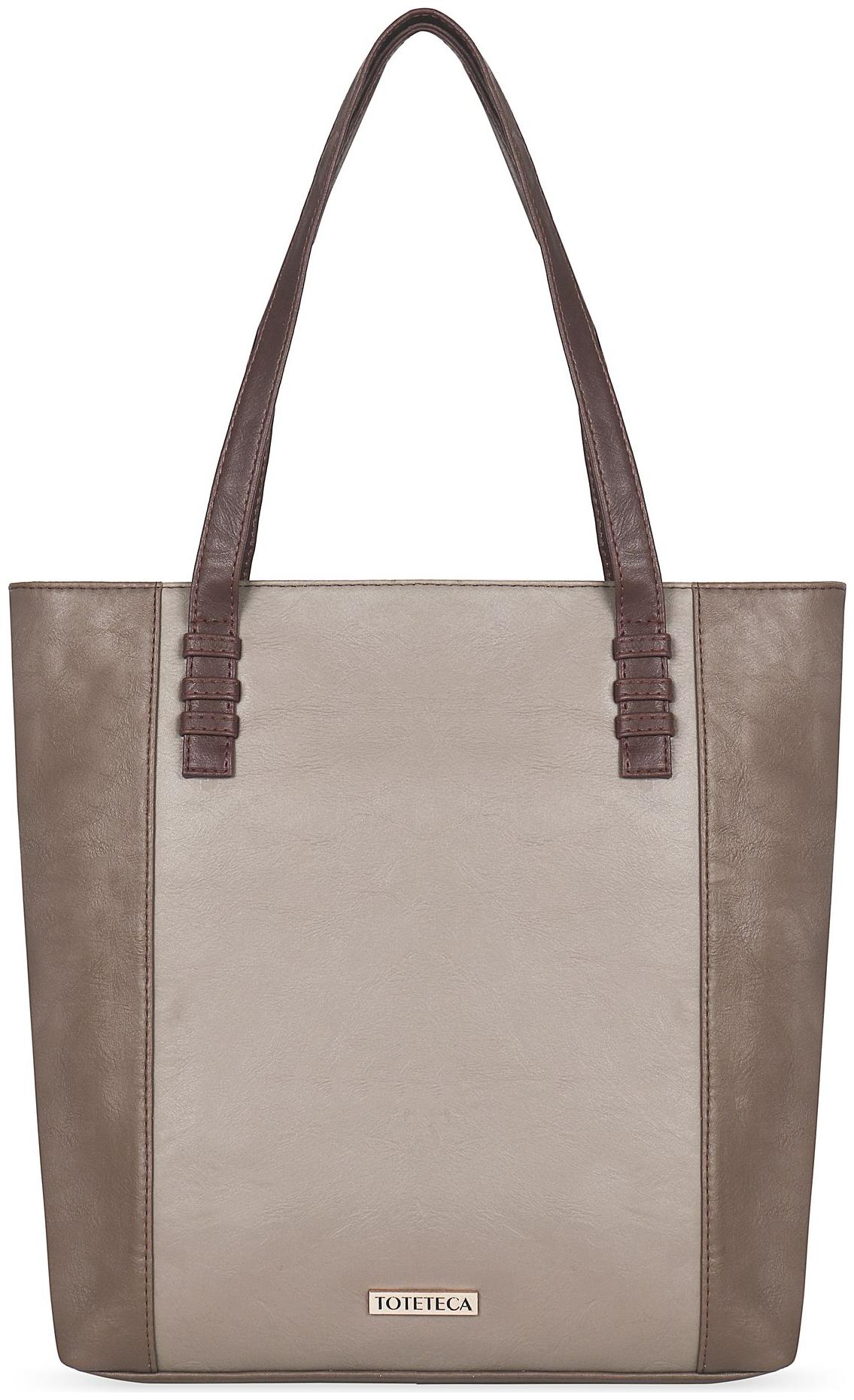 

Toteteca Bag Works Beige Faux Leather Shoulder Bag
