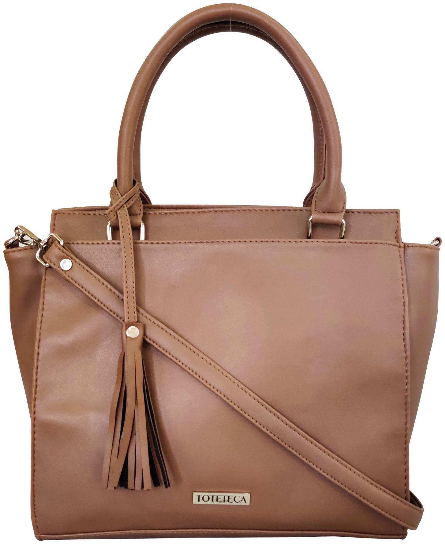 

Toteteca Bag Works Beige Faux Leather Shoulder Bag