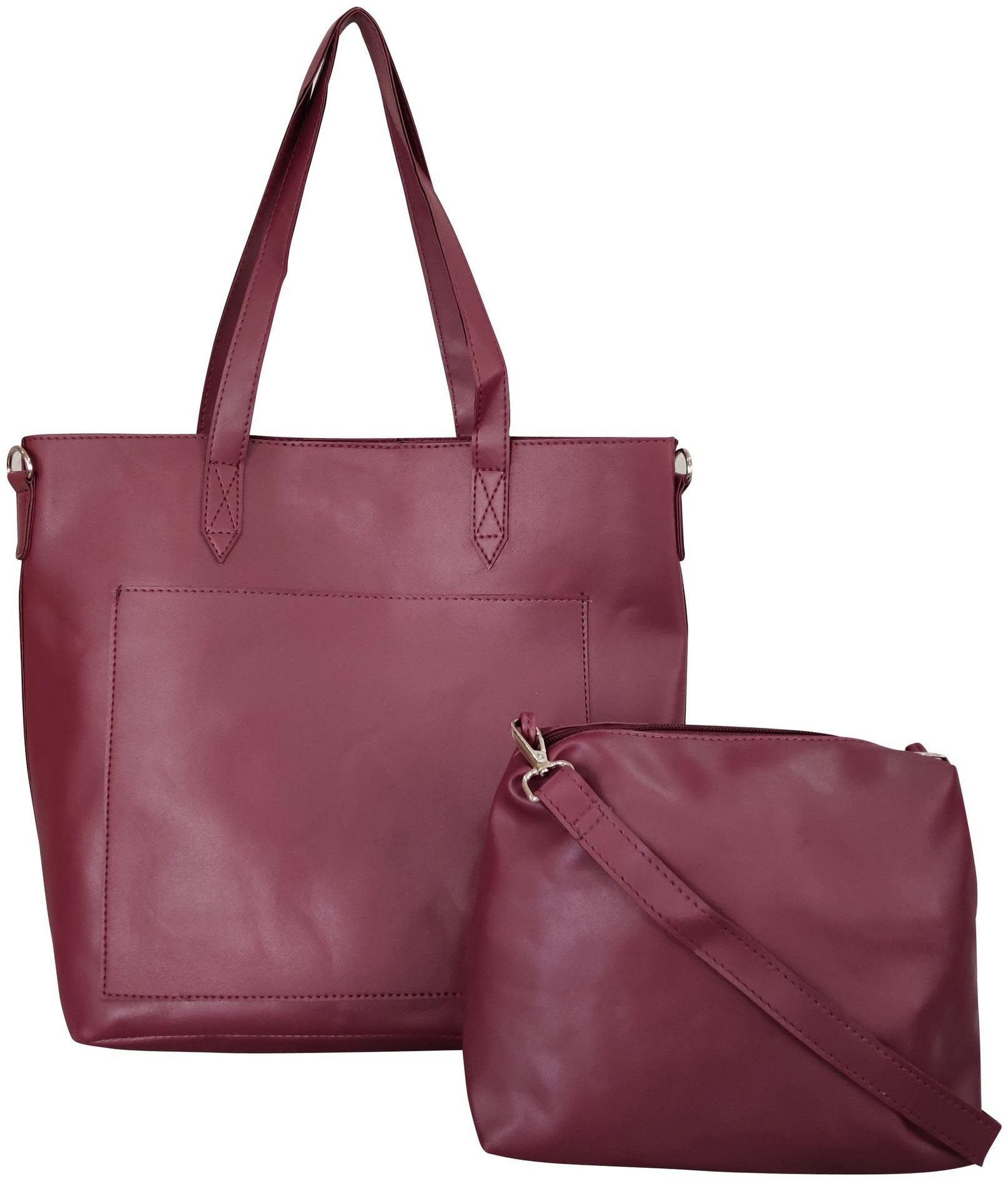 

Toteteca Bag Works Purple Faux Leather Shoulder Bag