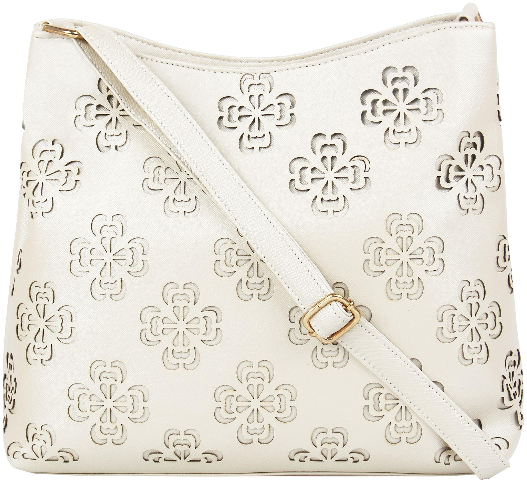 

Toteteca Bag Works Gold Faux Leather Solid Sling Bag