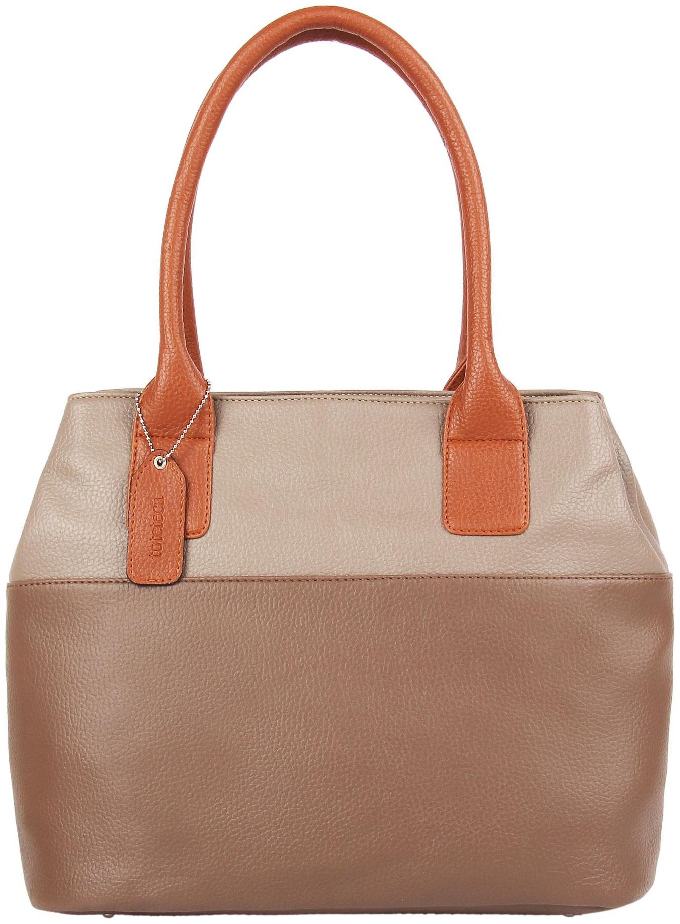 

Toteteca Bag Works Beige Faux Leather Shoulder Bag