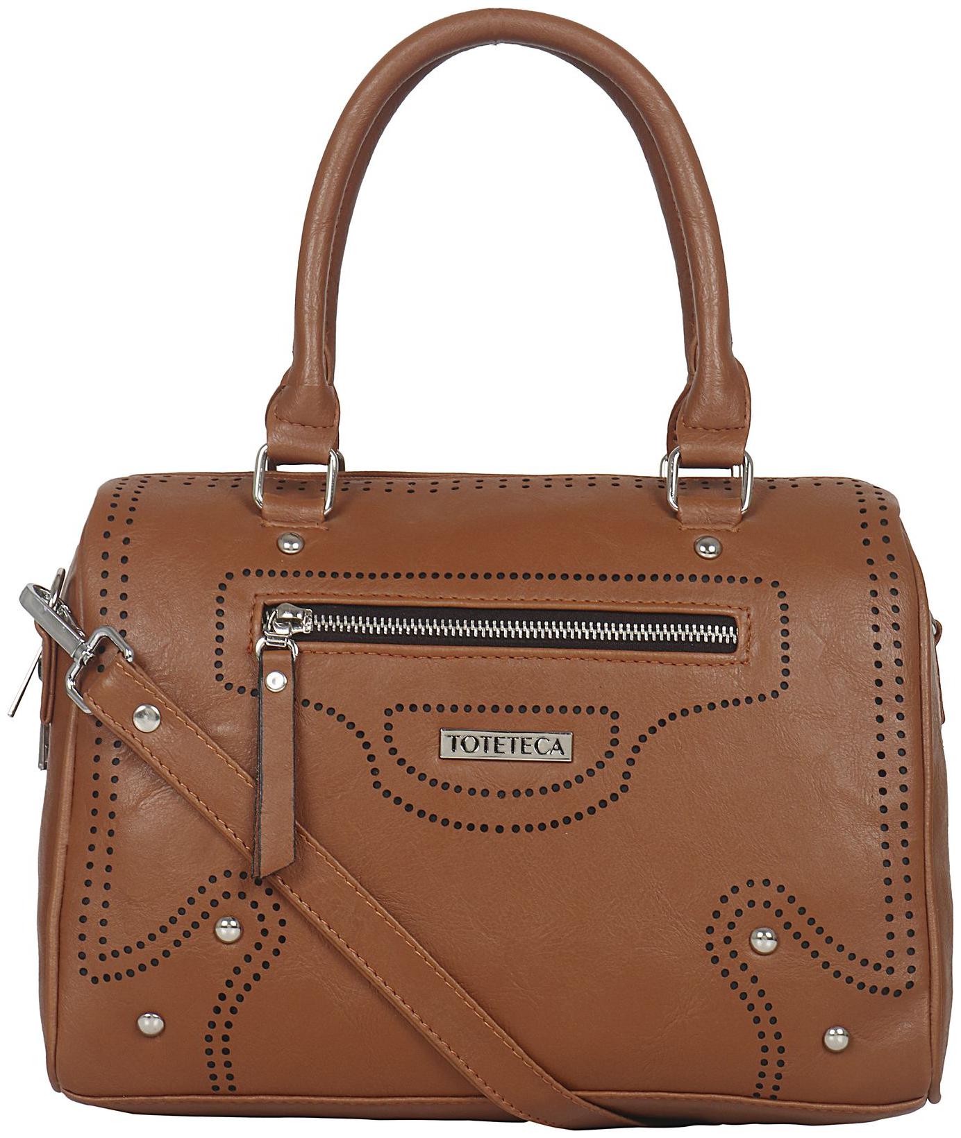 

Toteteca Bag Works Tan Faux Leather Shoulder Bag