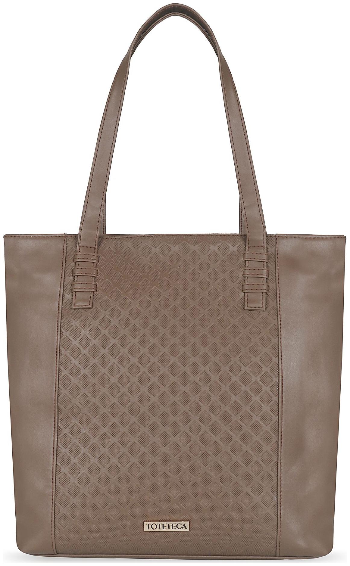 

Toteteca Bag Works Beige Faux Leather Shoulder Bag