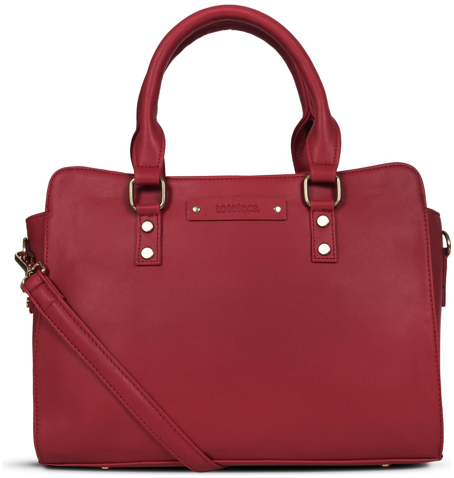 

Toteteca Bag Works Red Faux Leather Shoulder Bag