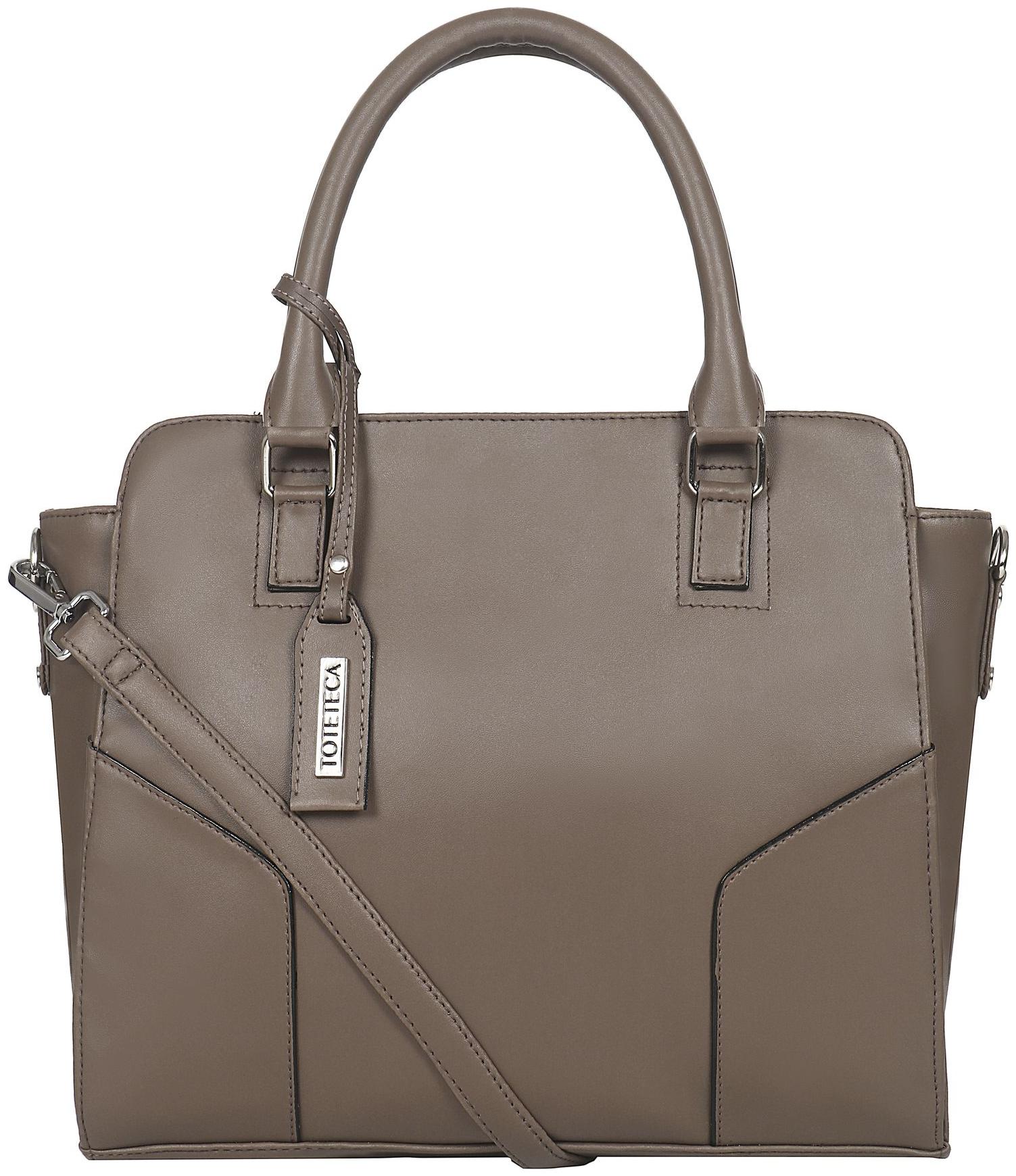 

Toteteca Bag Works Beige Faux Leather Shoulder Bag