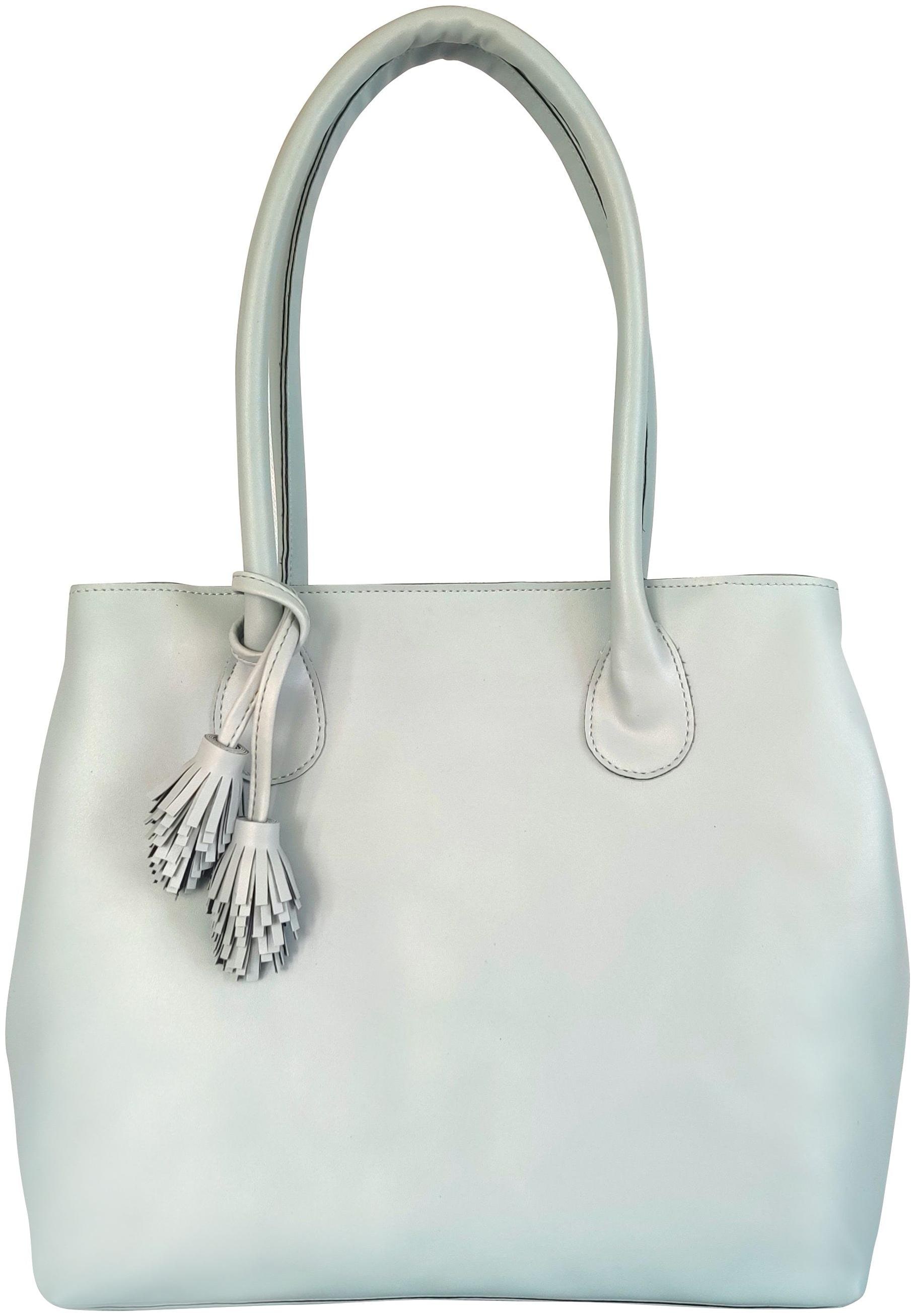 

Toteteca Bag Works Blue Faux Leather Shoulder Bag