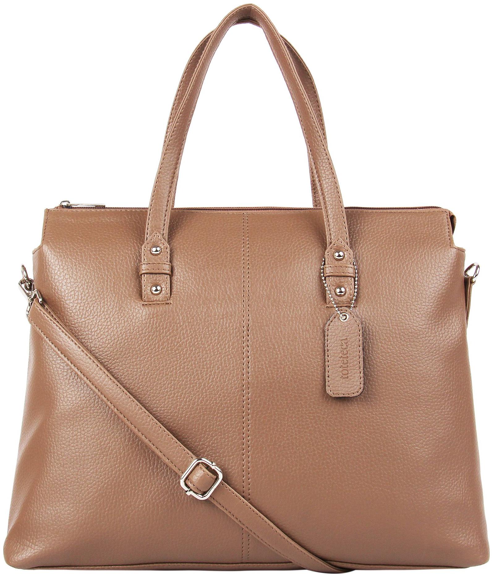

Toteteca Bag Works Beige Faux Leather Shoulder Bag