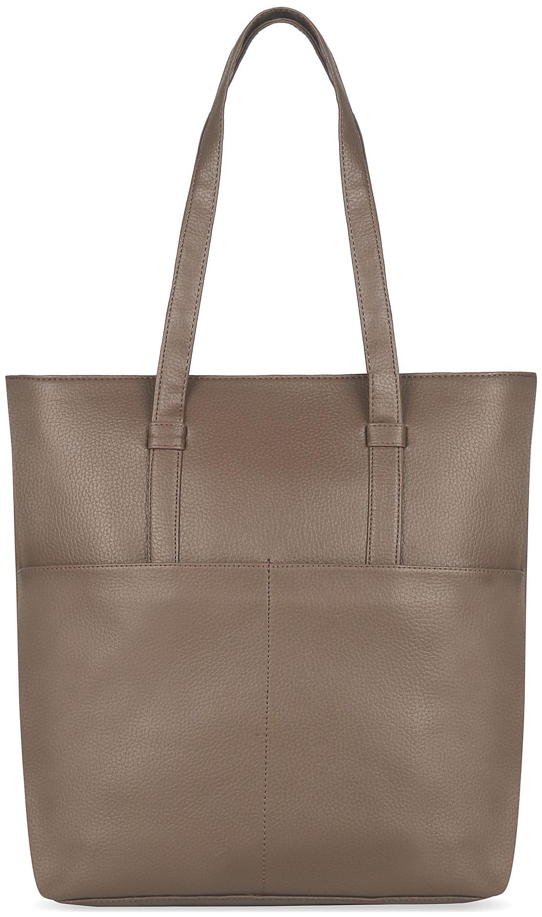 

Toteteca Bag Works Beige Faux Leather Shoulder Bag