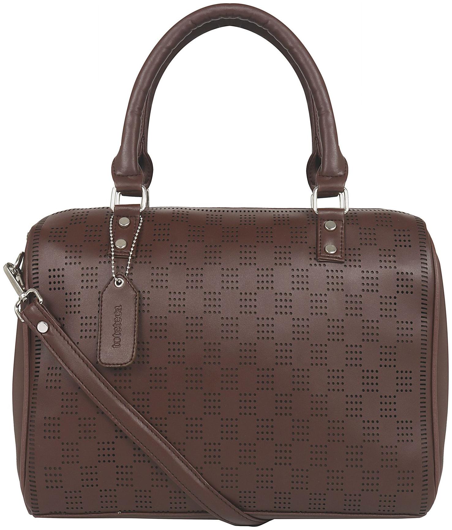 

Toteteca Bag Works Brown Faux Leather Shoulder Bag