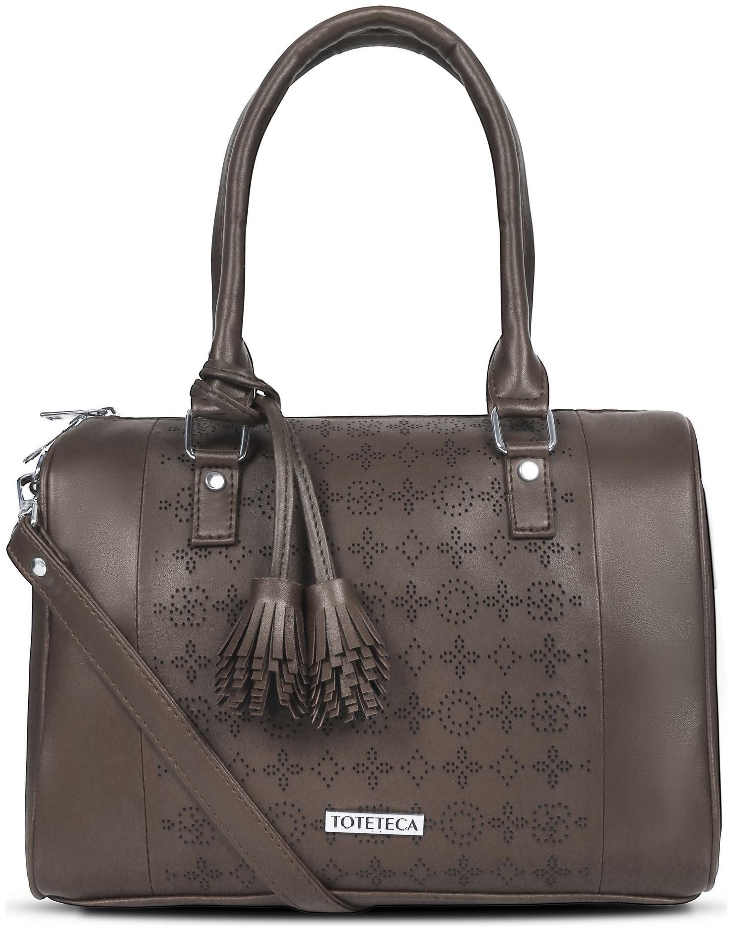 

Toteteca Bag Works Beige Faux Leather Shoulder Bag