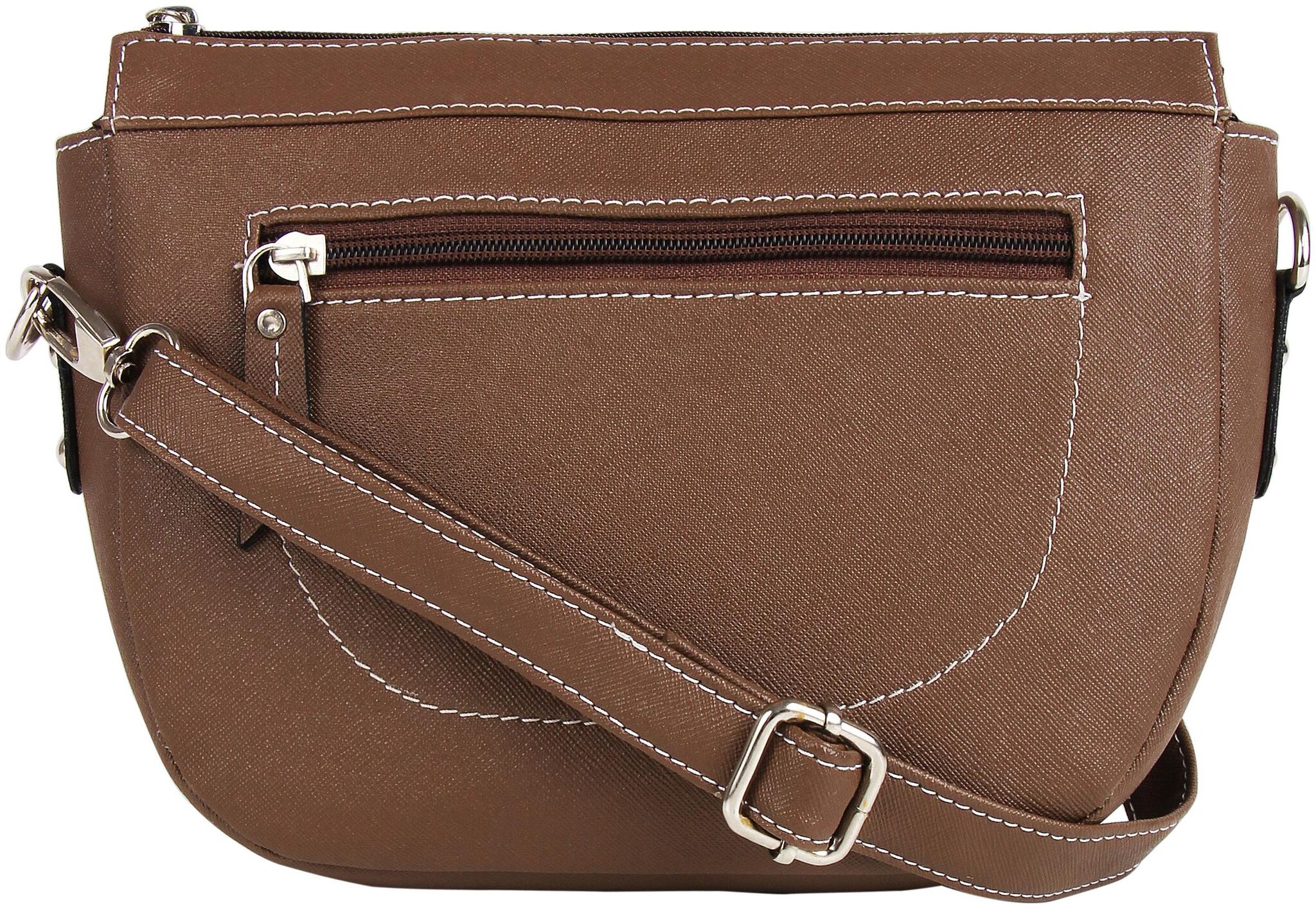 

Toteteca Bag Works Beige Faux Leather Solid Sling Bag