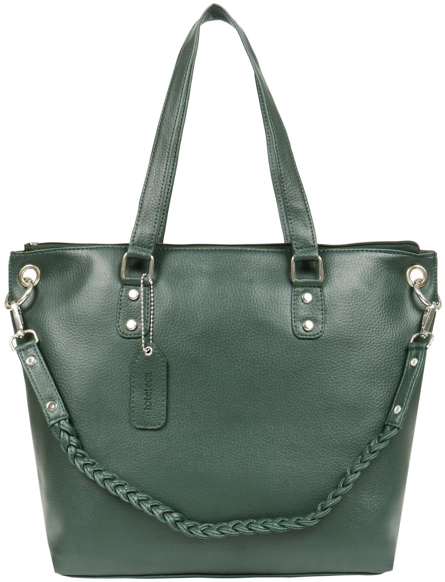 

Toteteca Bag Works Green PU Shoulder Bag