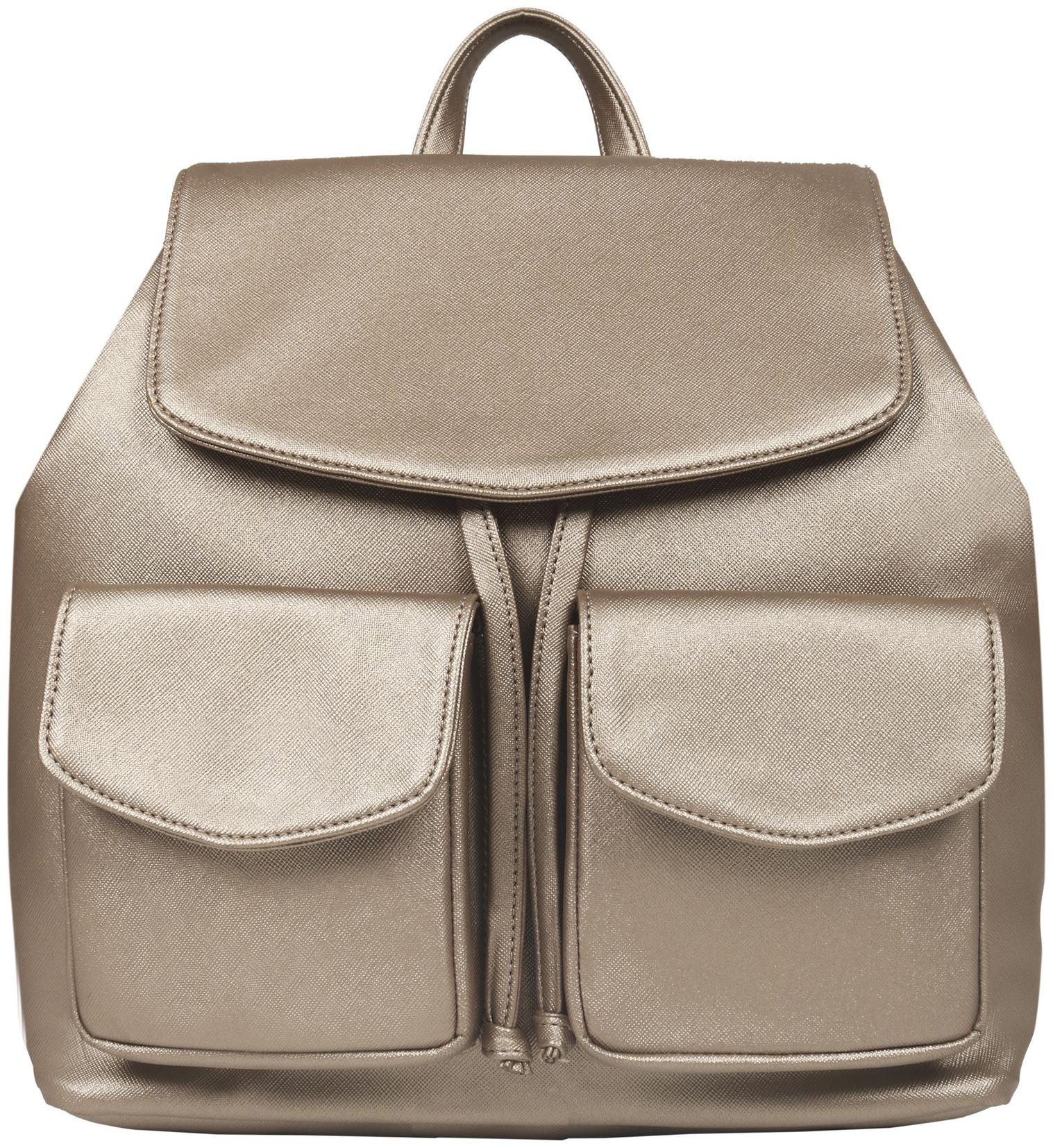 

Toteteca Bag Works Gold PU Backpack
