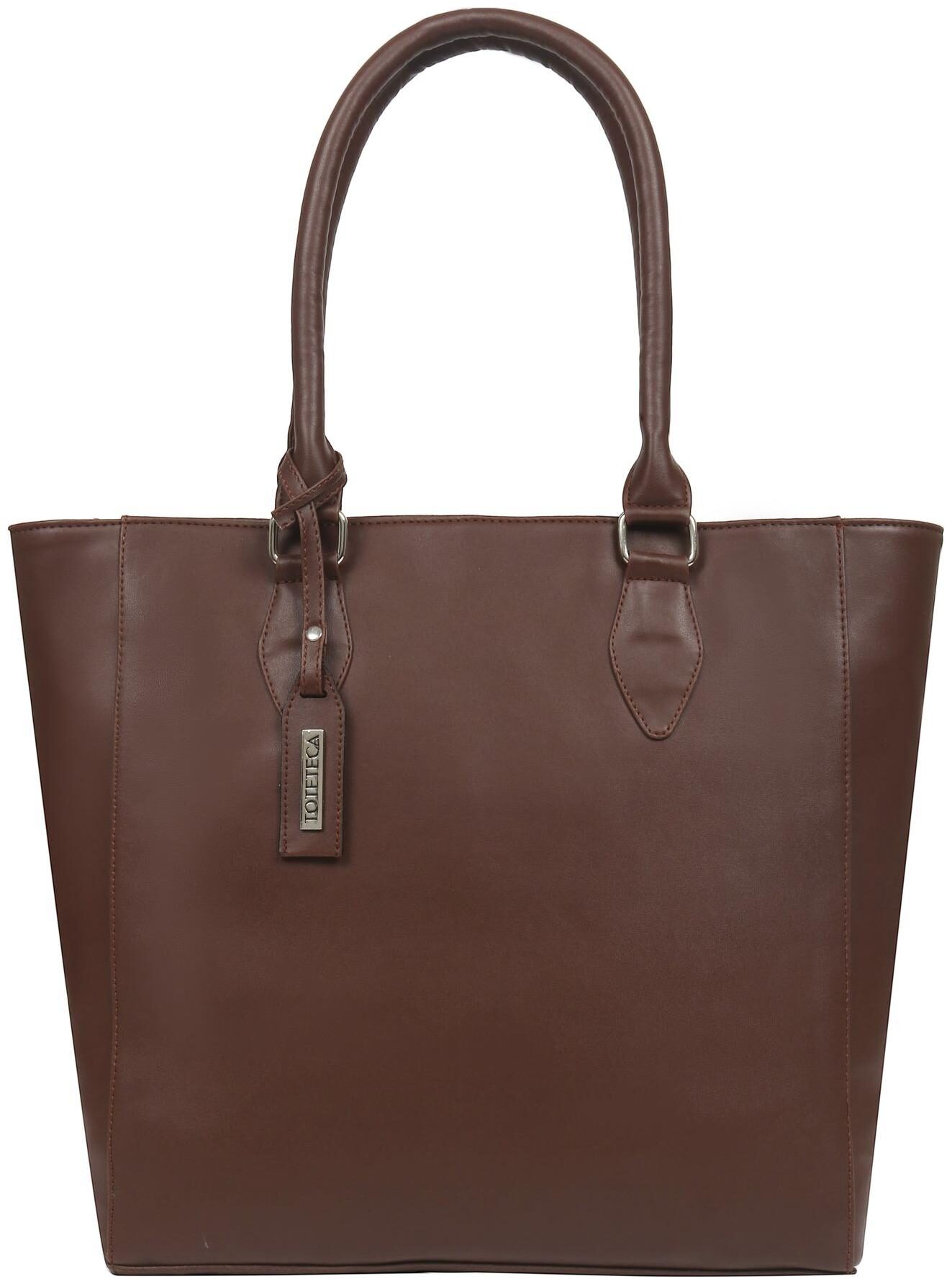 

Toteteca Bag Works Brown PU Shoulder Bag
