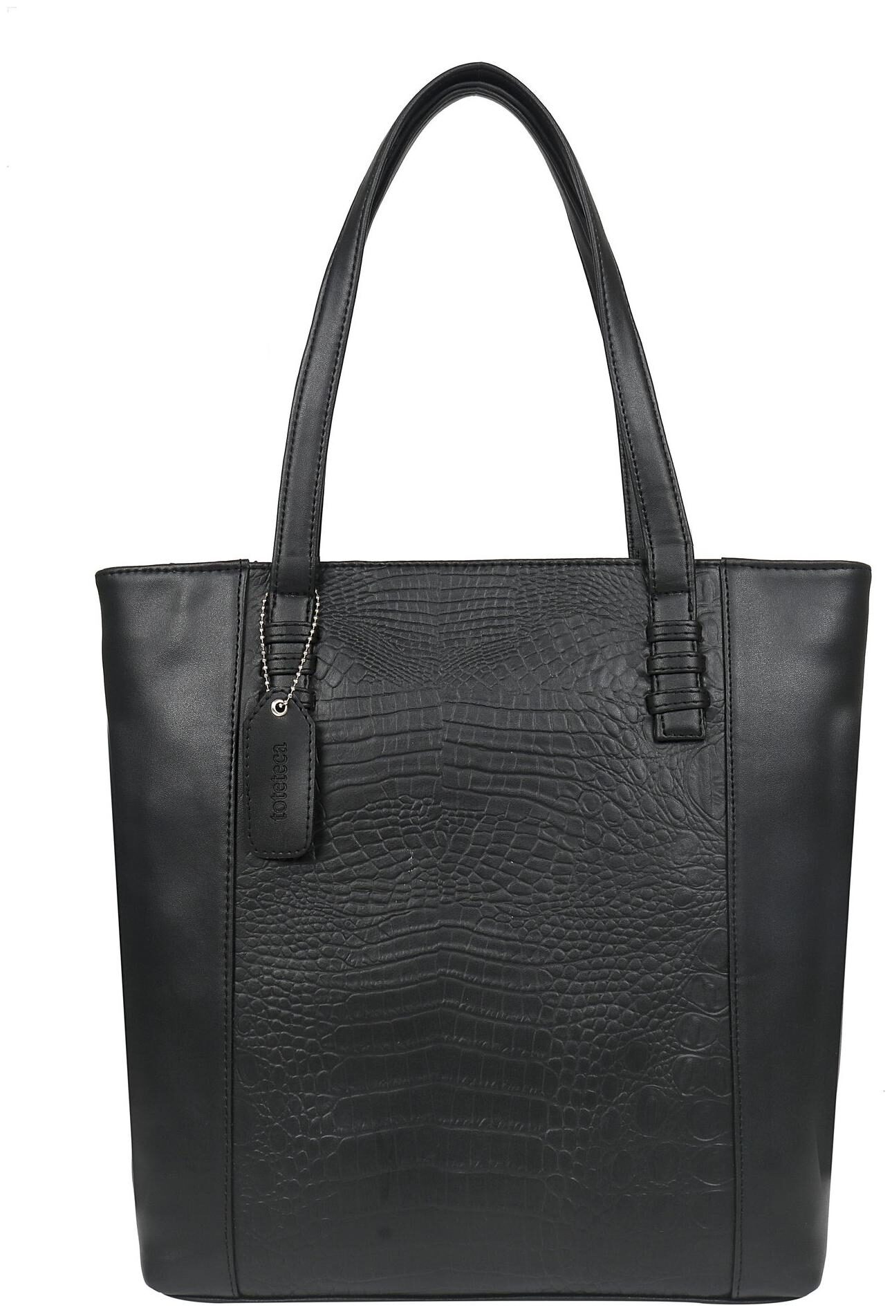 

Toteteca Bag Works Black PU Shoulder Bag