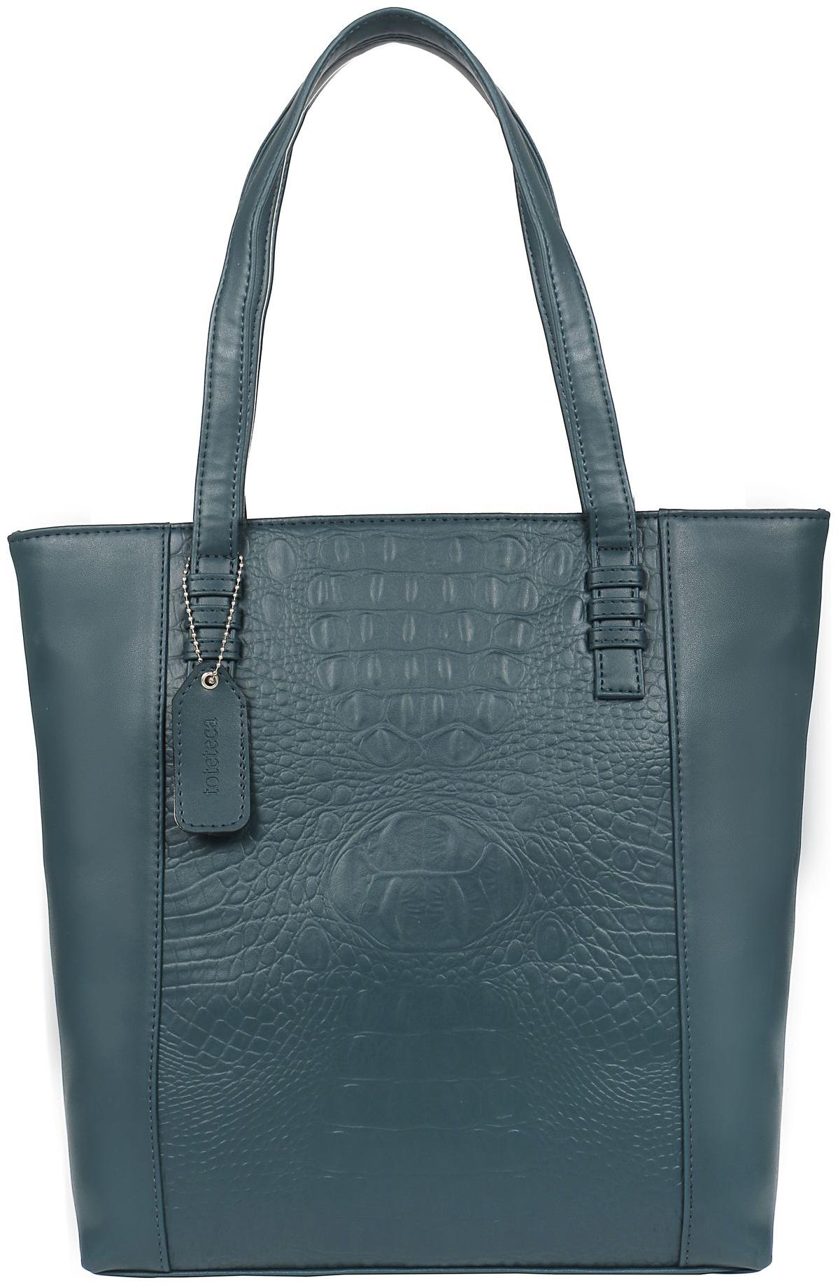 

Toteteca Bag Works Blue PU Shoulder Bag