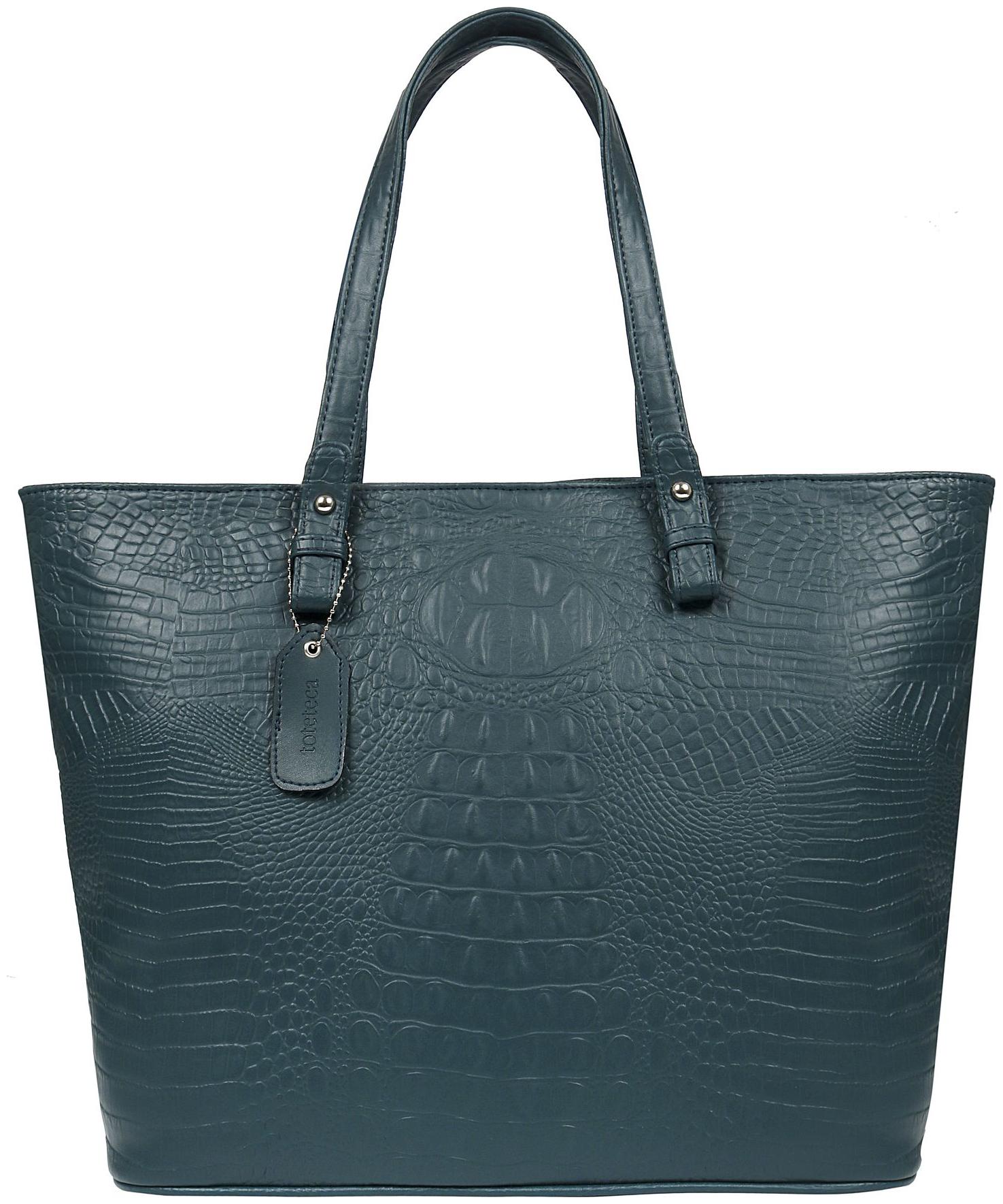 

Toteteca Bag Works Blue PU Shoulder Bag