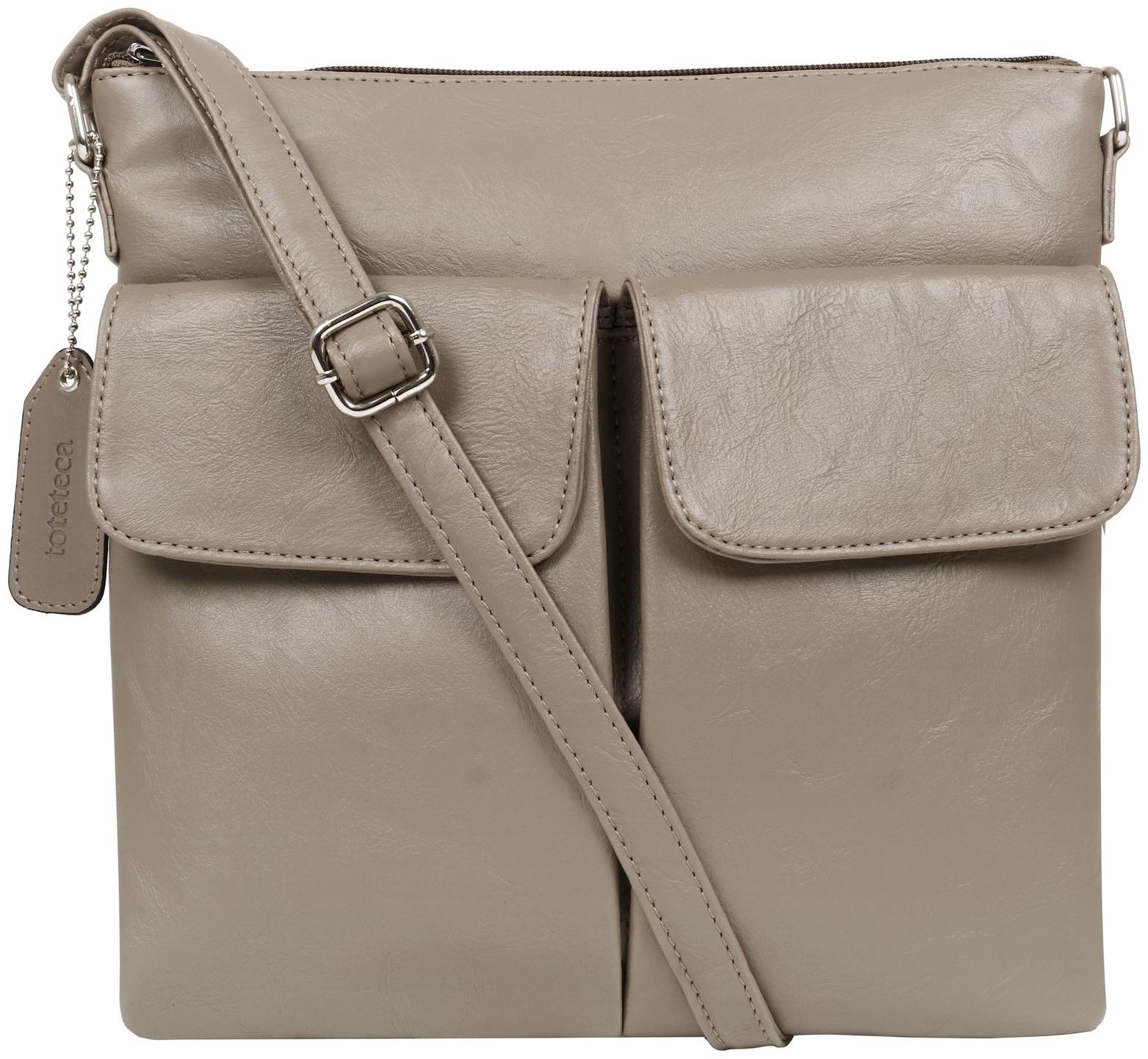 

Toteteca Bag Works Beige PU Solid Sling Bag