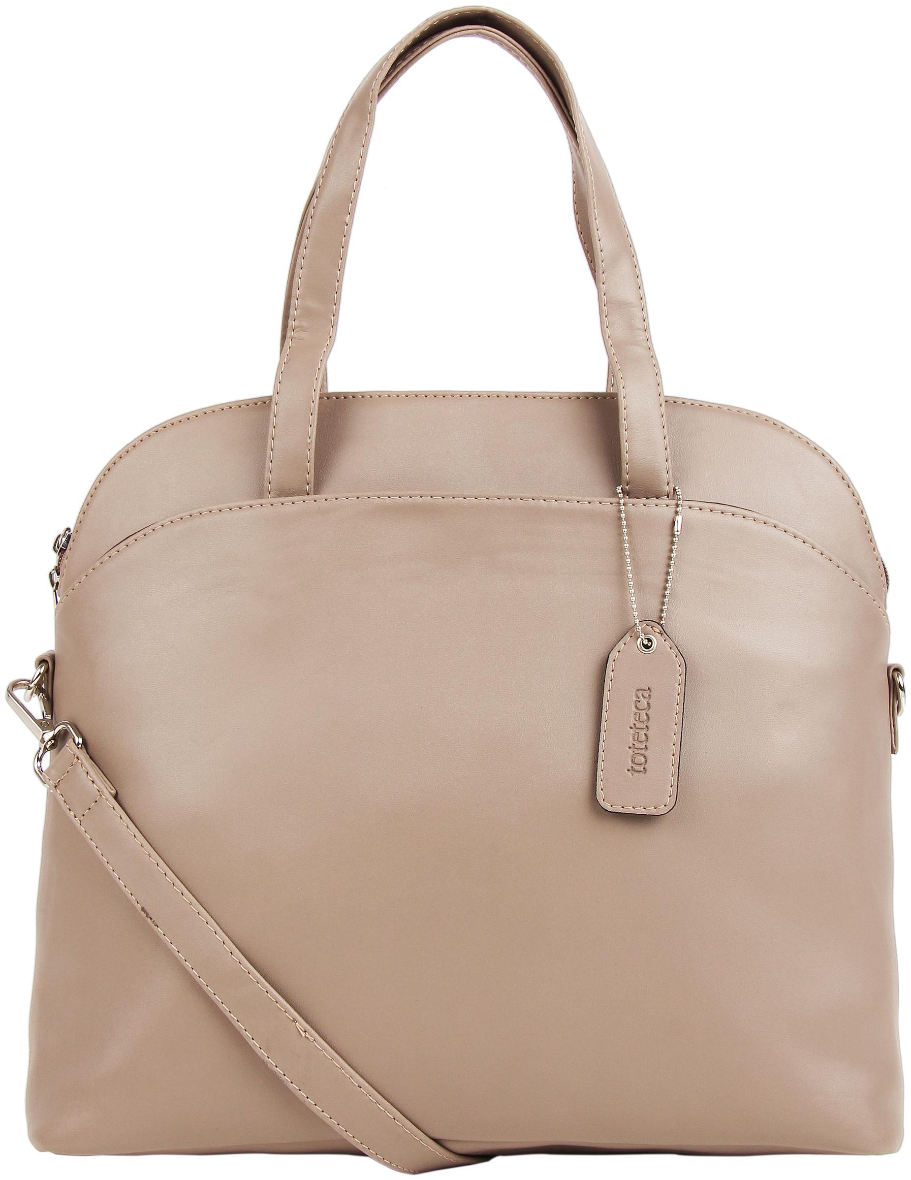 

Toteteca Bag Works Beige Faux Leather Handheld Bag