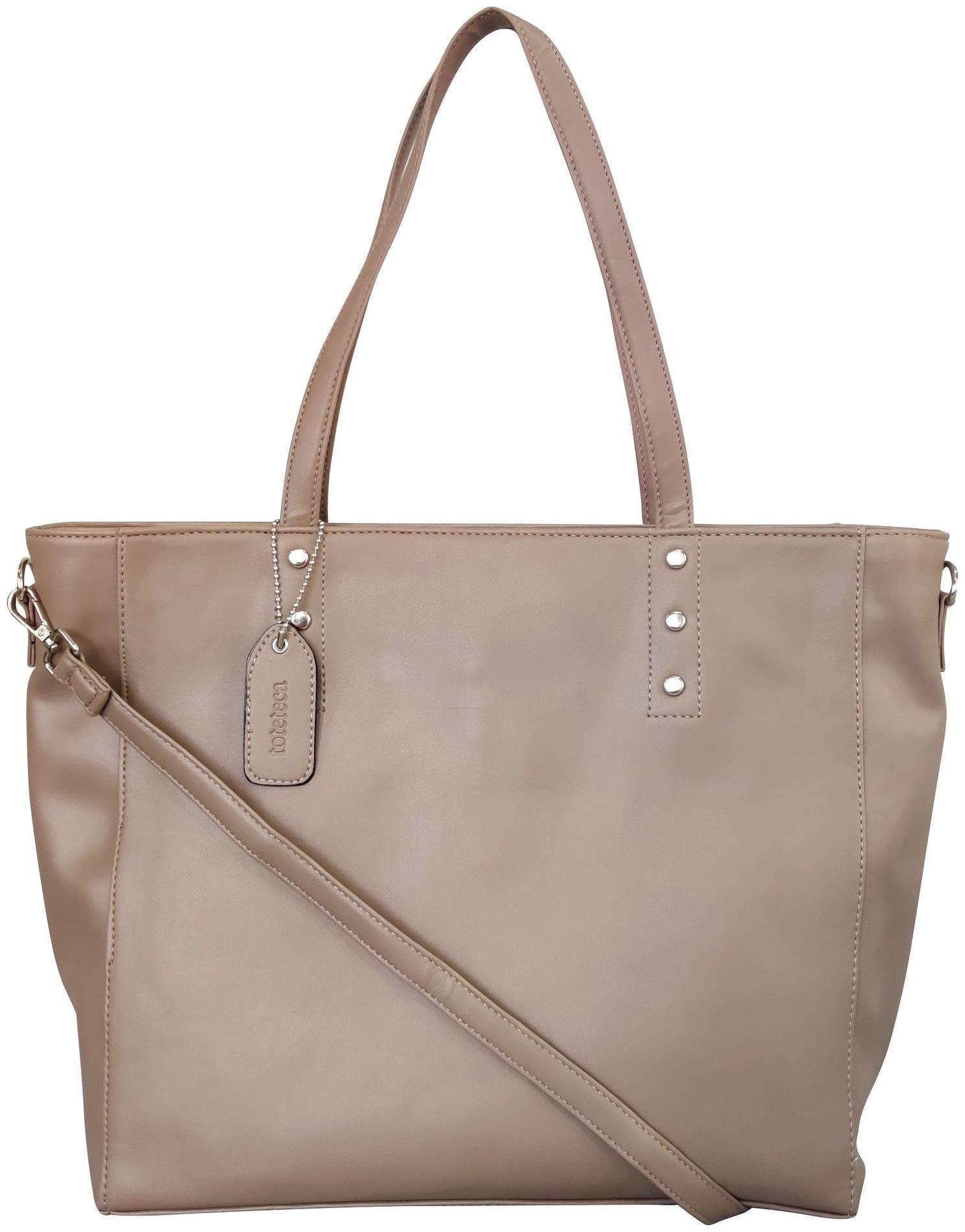 

Toteteca Bag Works Beige Faux Leather Handheld Bag