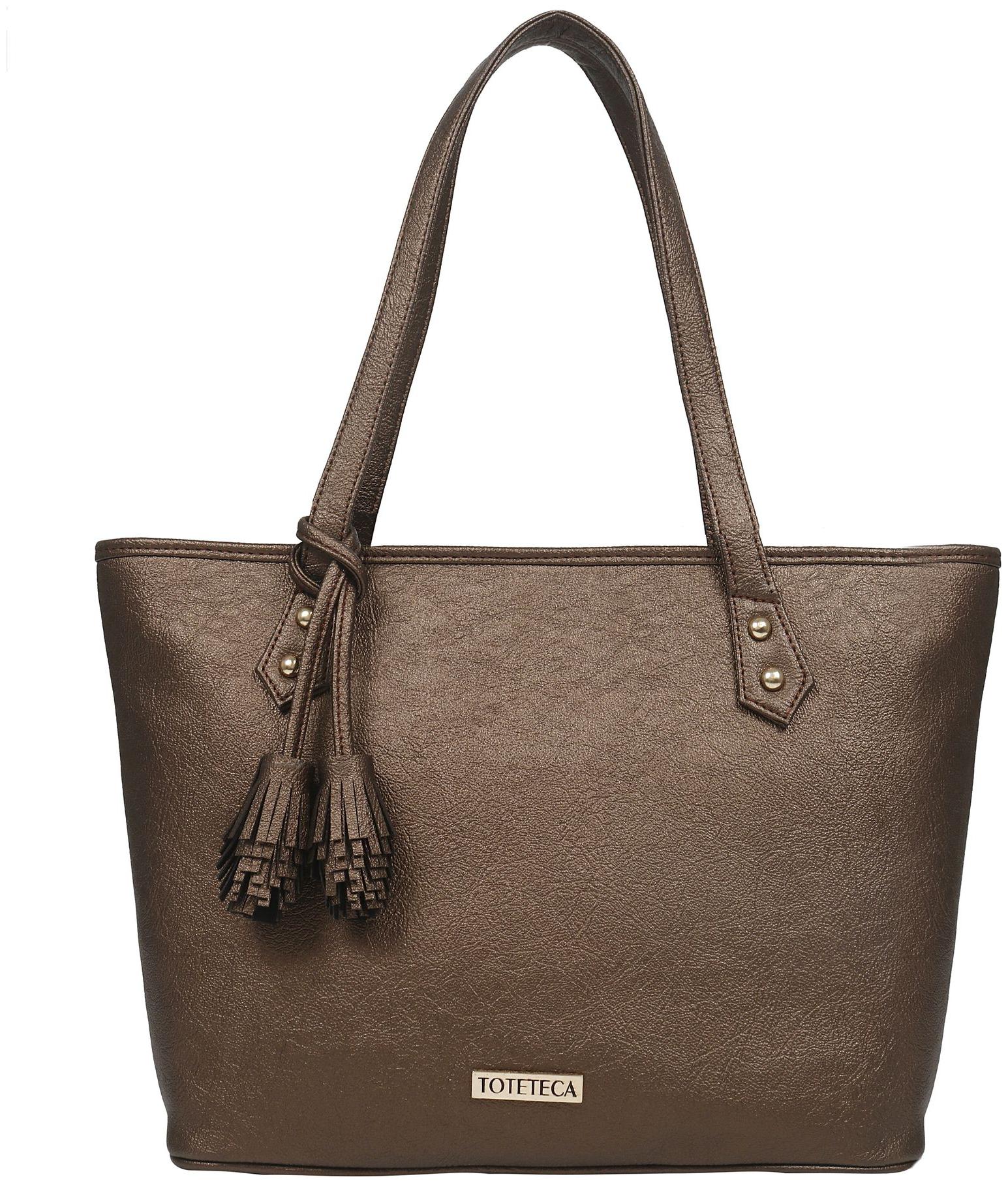 

Toteteca Bag Works Brown PU Shoulder Bag