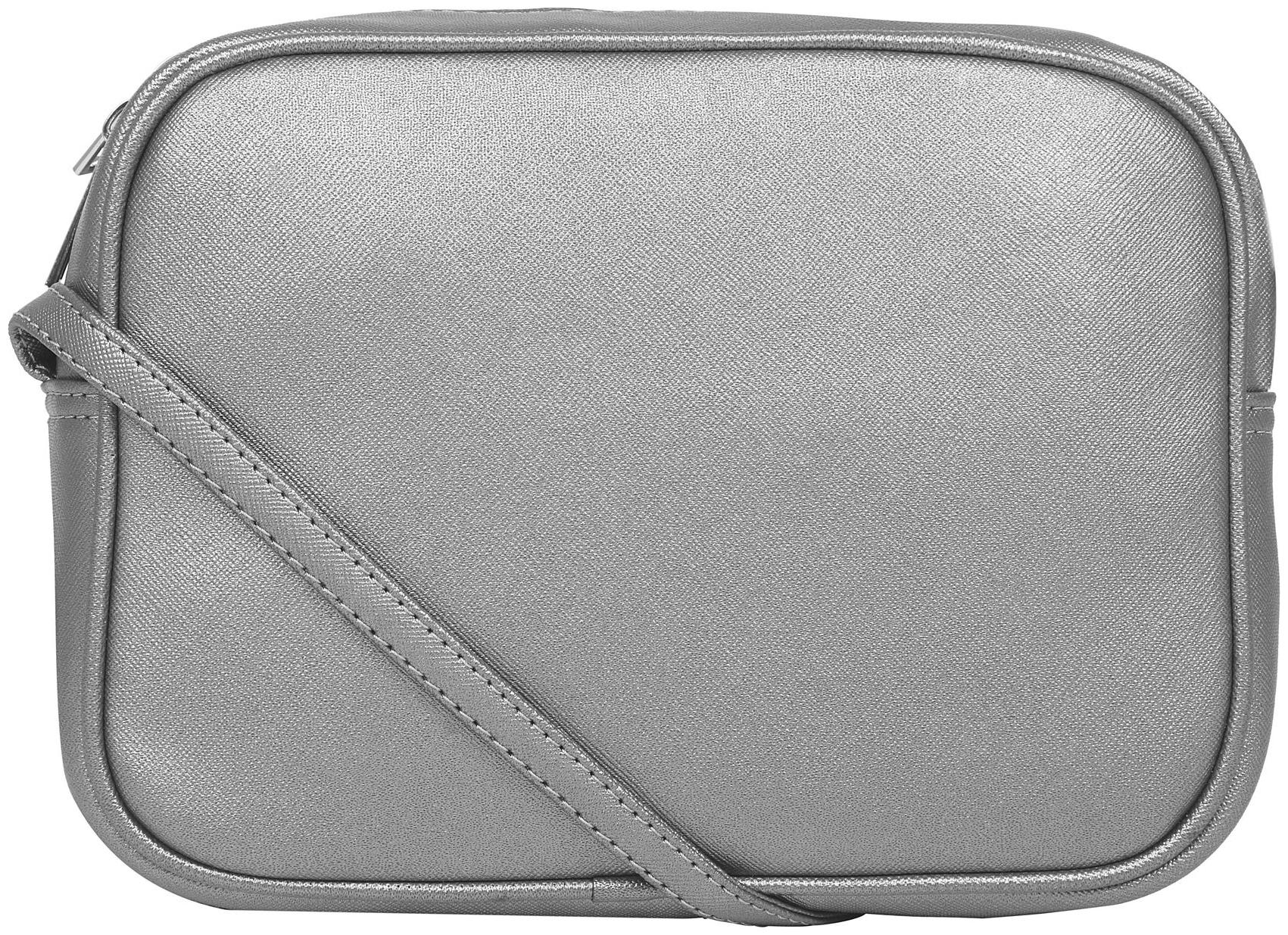 

Toteteca Bag Works Silver PU Solid Sling Bag