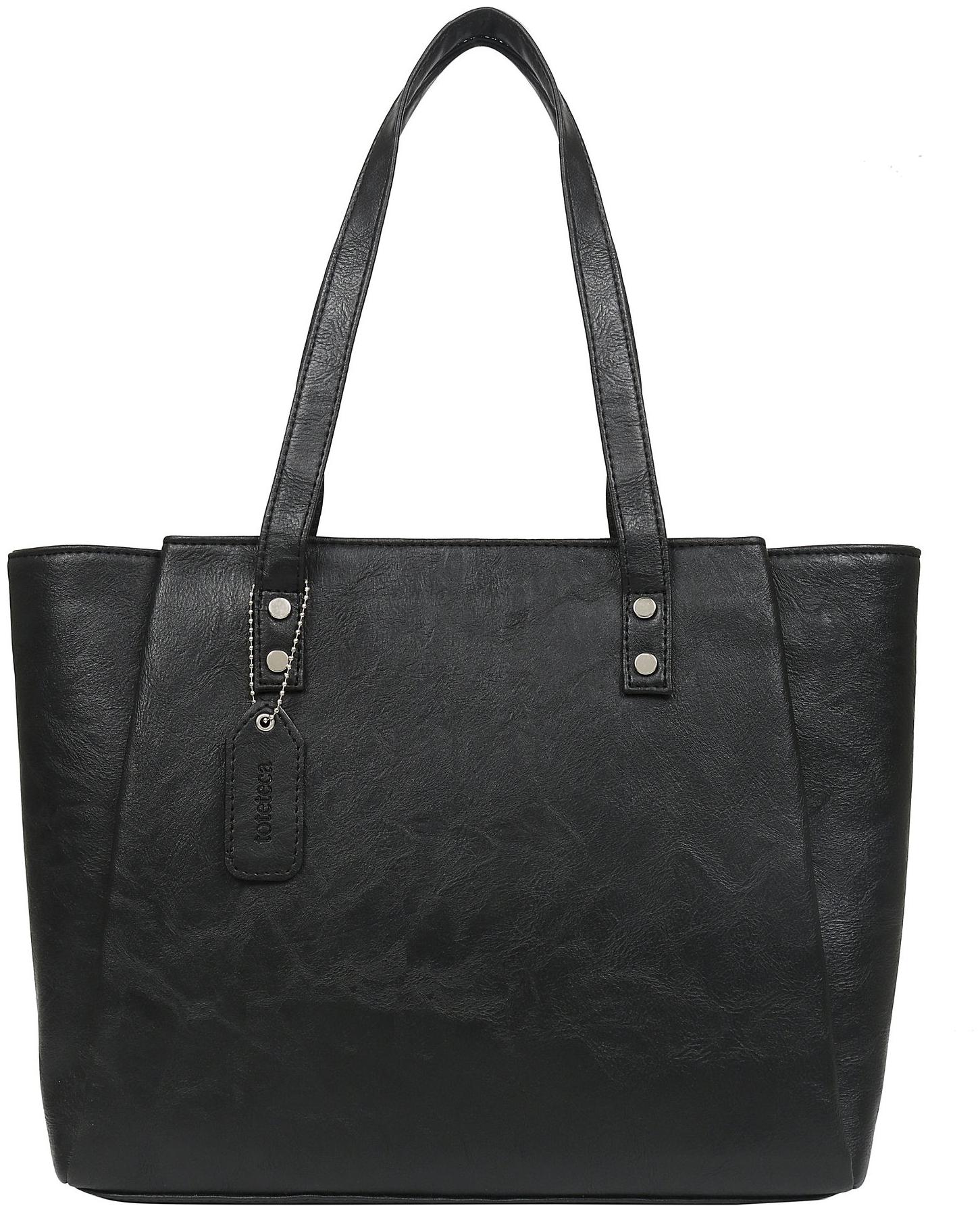 

Toteteca Bag Works Black PU Shoulder Bag
