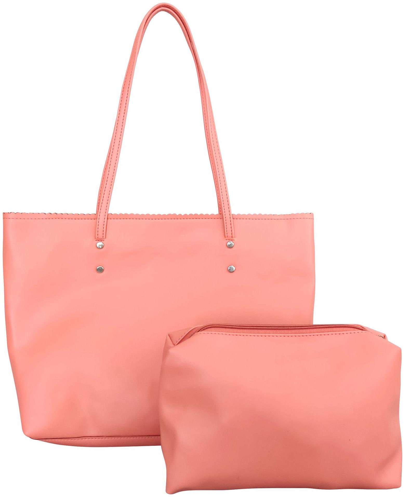 

Toteteca Bag Works Orange Faux Leather Handheld Bag