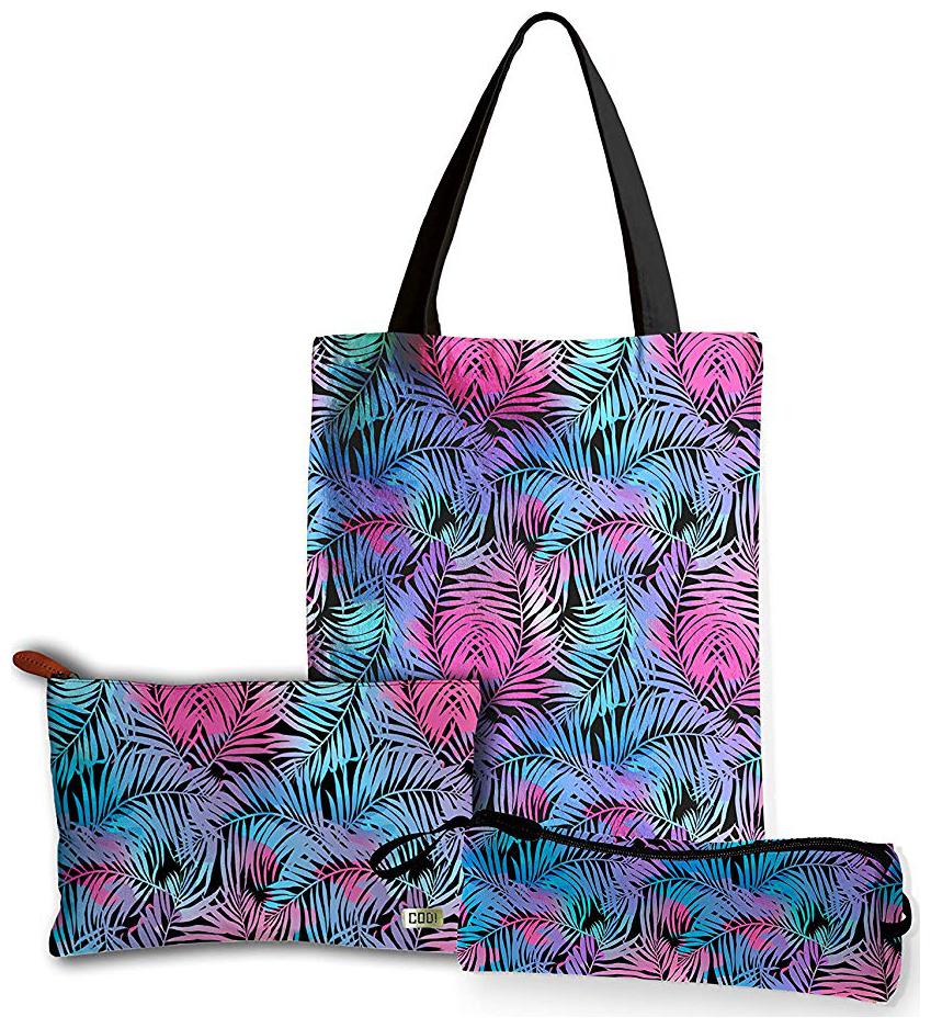 

Travel Accessories Combo Pack of Canvas Zipper Tote bag Hand Pouch Pencil Pouch
