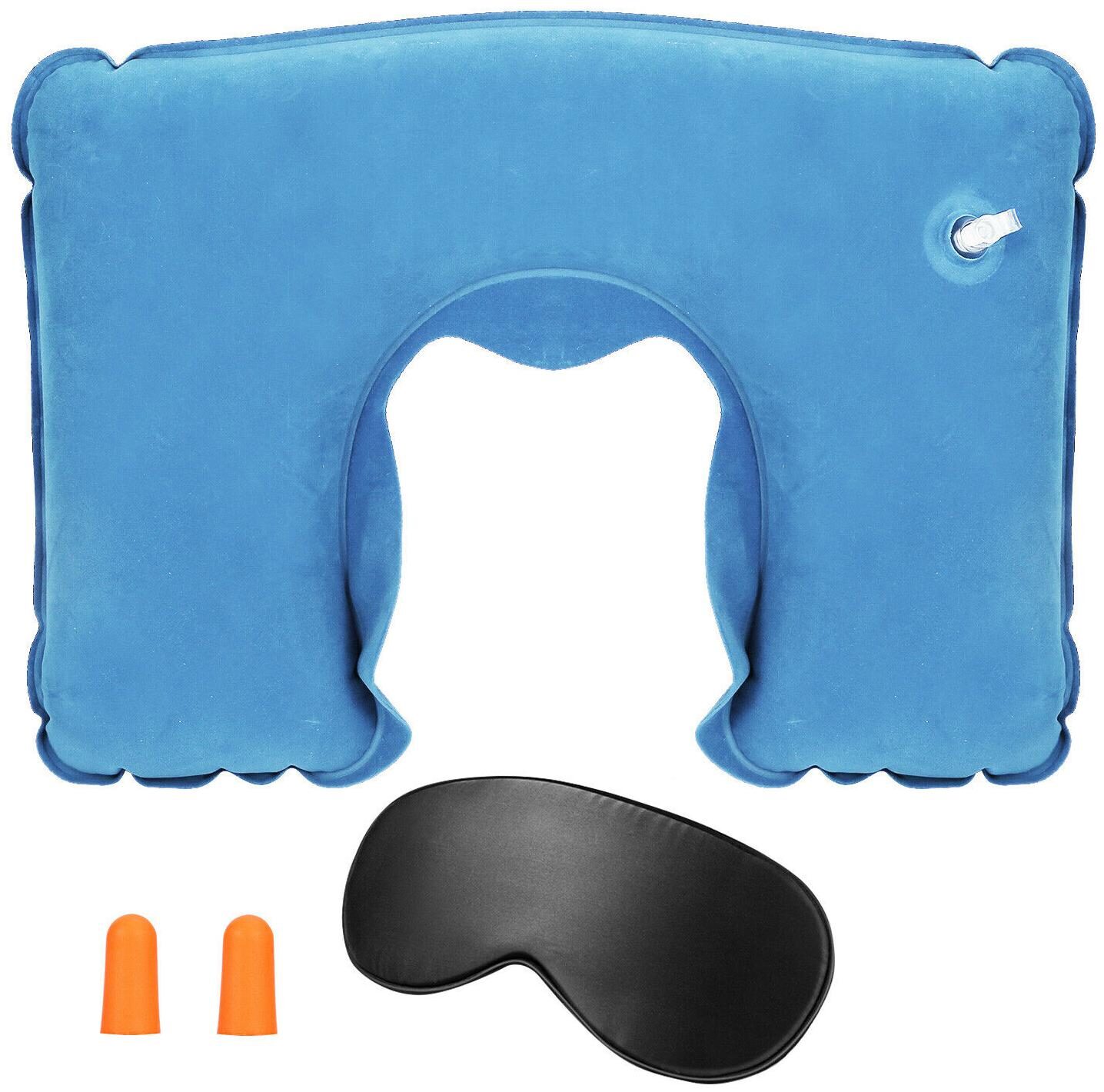 

Travel Pillow Inflatable U Shape Neck Pillow Neck Support Head Rest Office Car