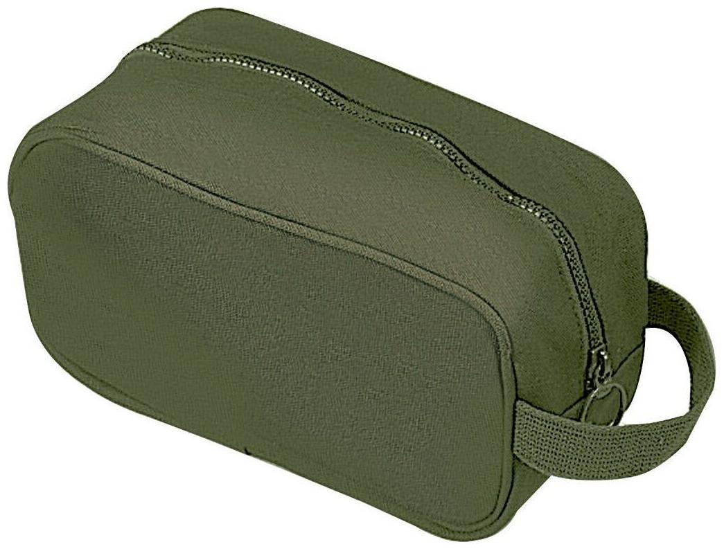 

Travel Shave Toiletry Kit With Waterproof Interior Heavyweight Canvas 8126