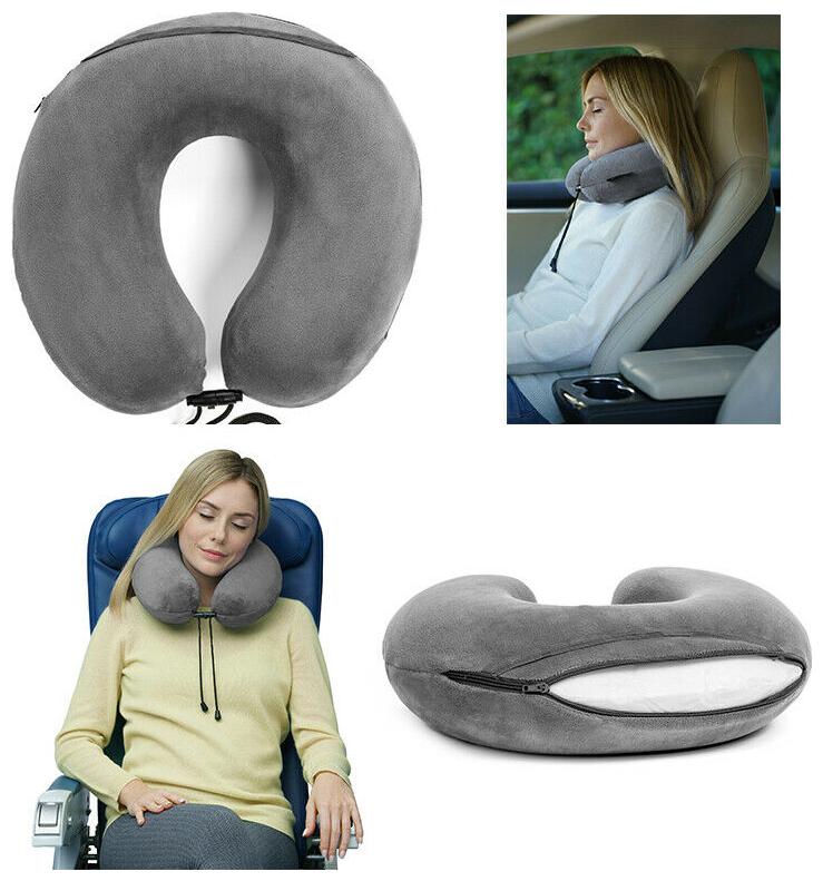 

Travelrest Curl U-Shaped Neck Pillow Support Memory Foam Therapeutic (Grey)