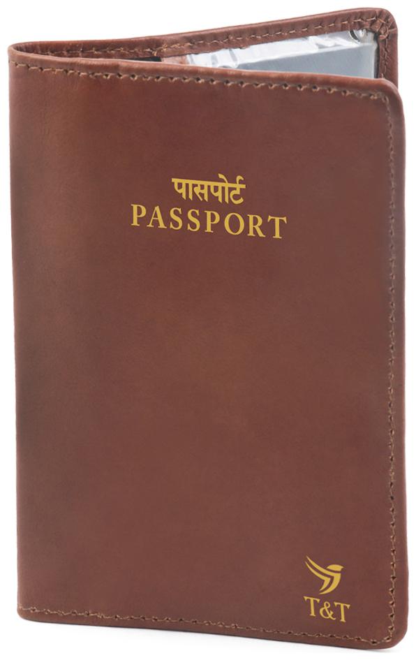 

Trends Trades Genuine Leather Brown Unisex Business Passport Holder