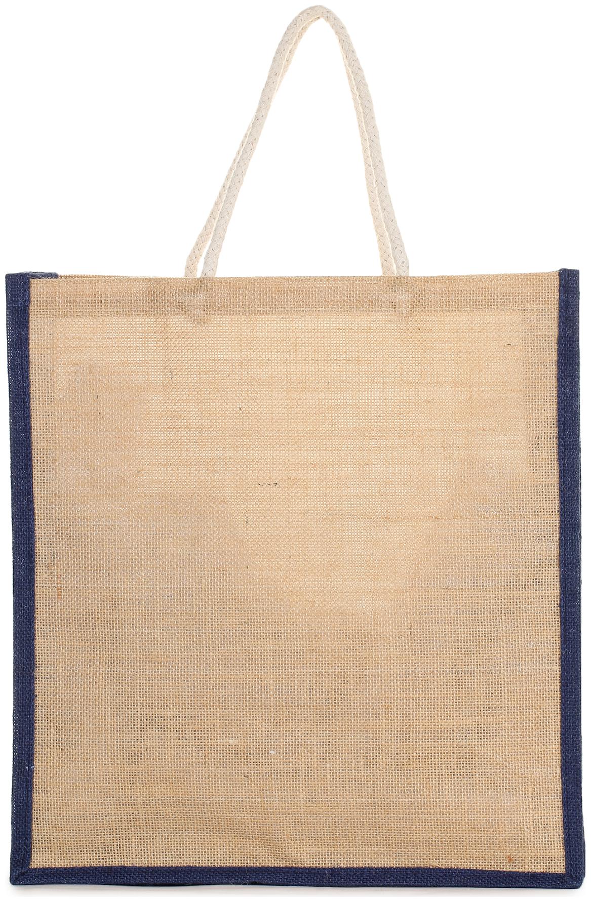 

BEAUTY TROTTERS Blue Jute Shoulder Bag