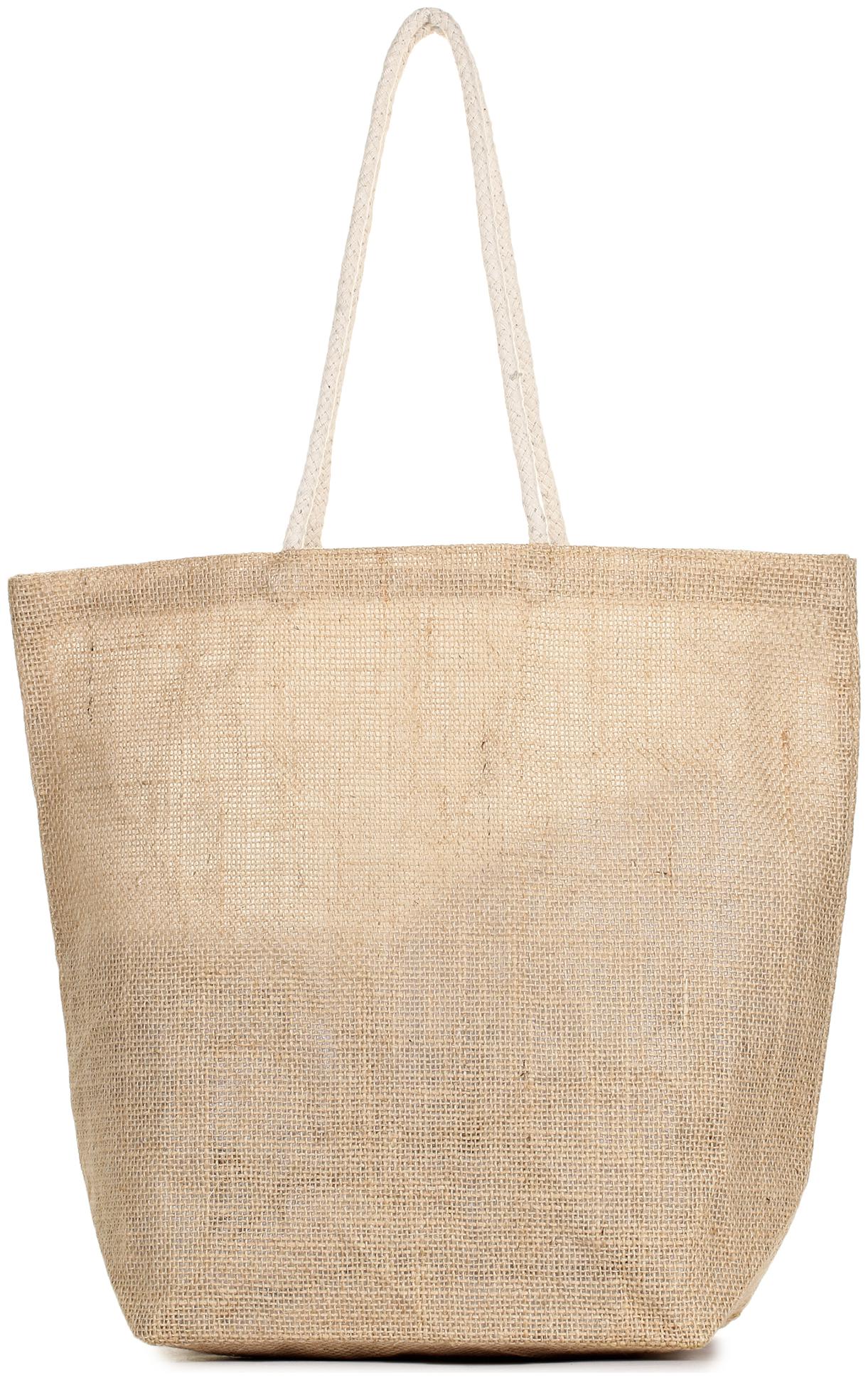 

BEAUTY TROTTERS Beige Jute Shoulder Bag