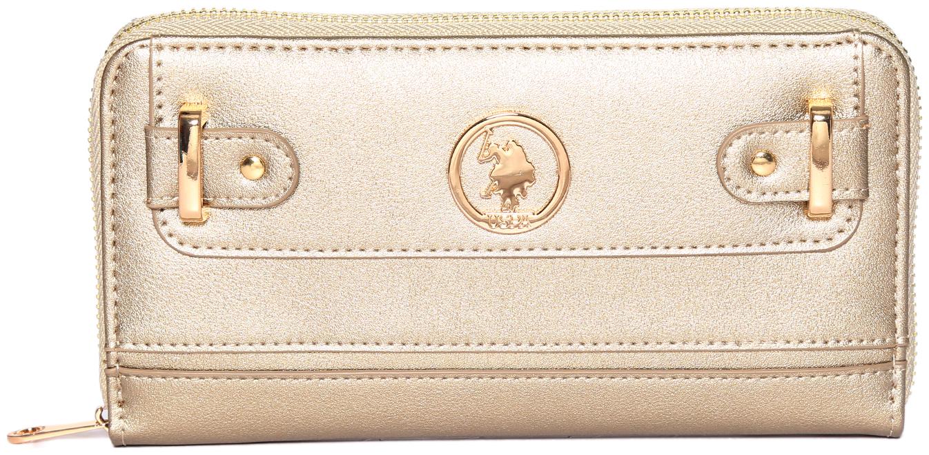 

U S Polo Assn Women Gold PU Wallet