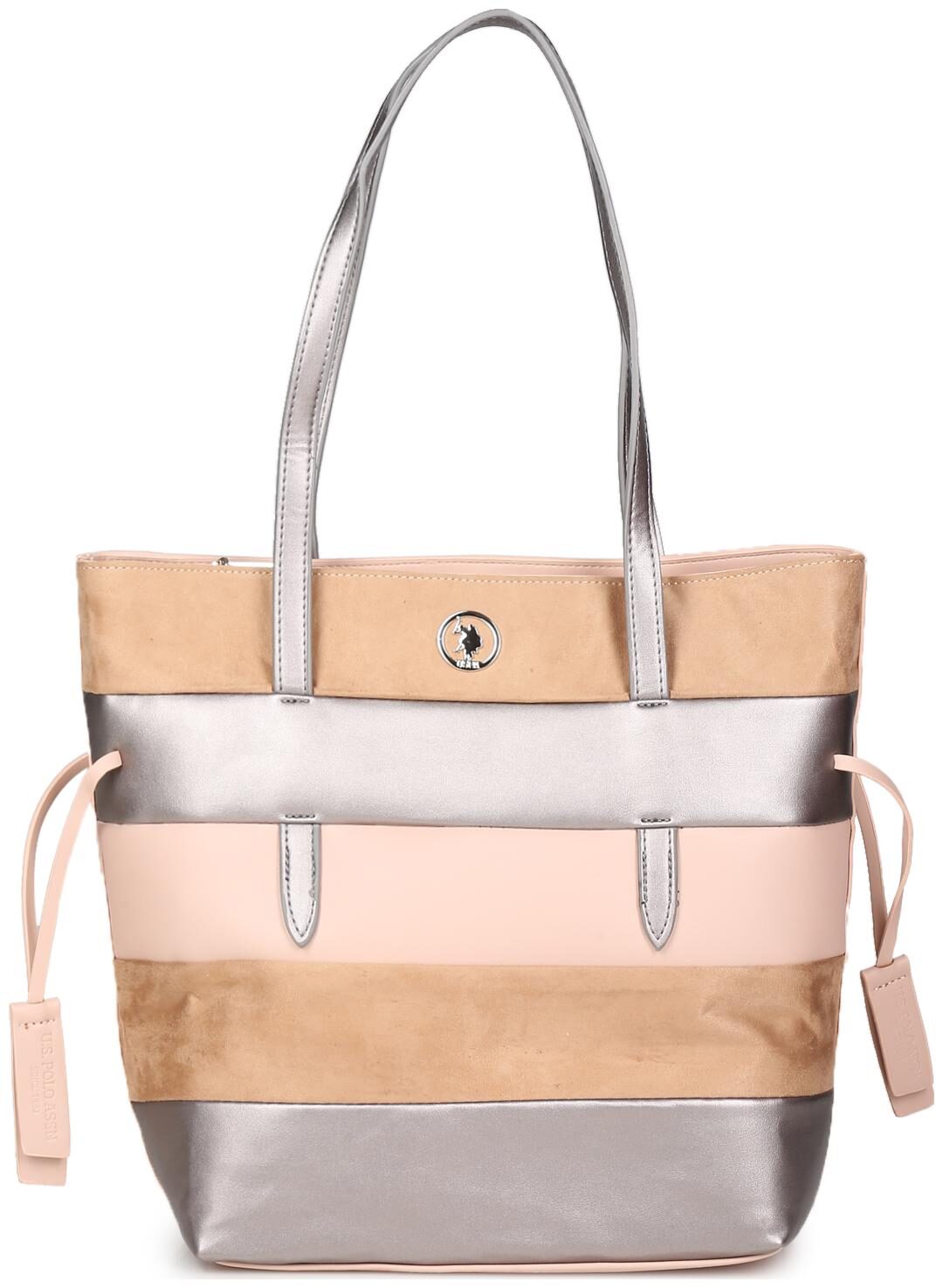 

U S Polo Assn Women Striped Synthetic - Tote Bag Multi