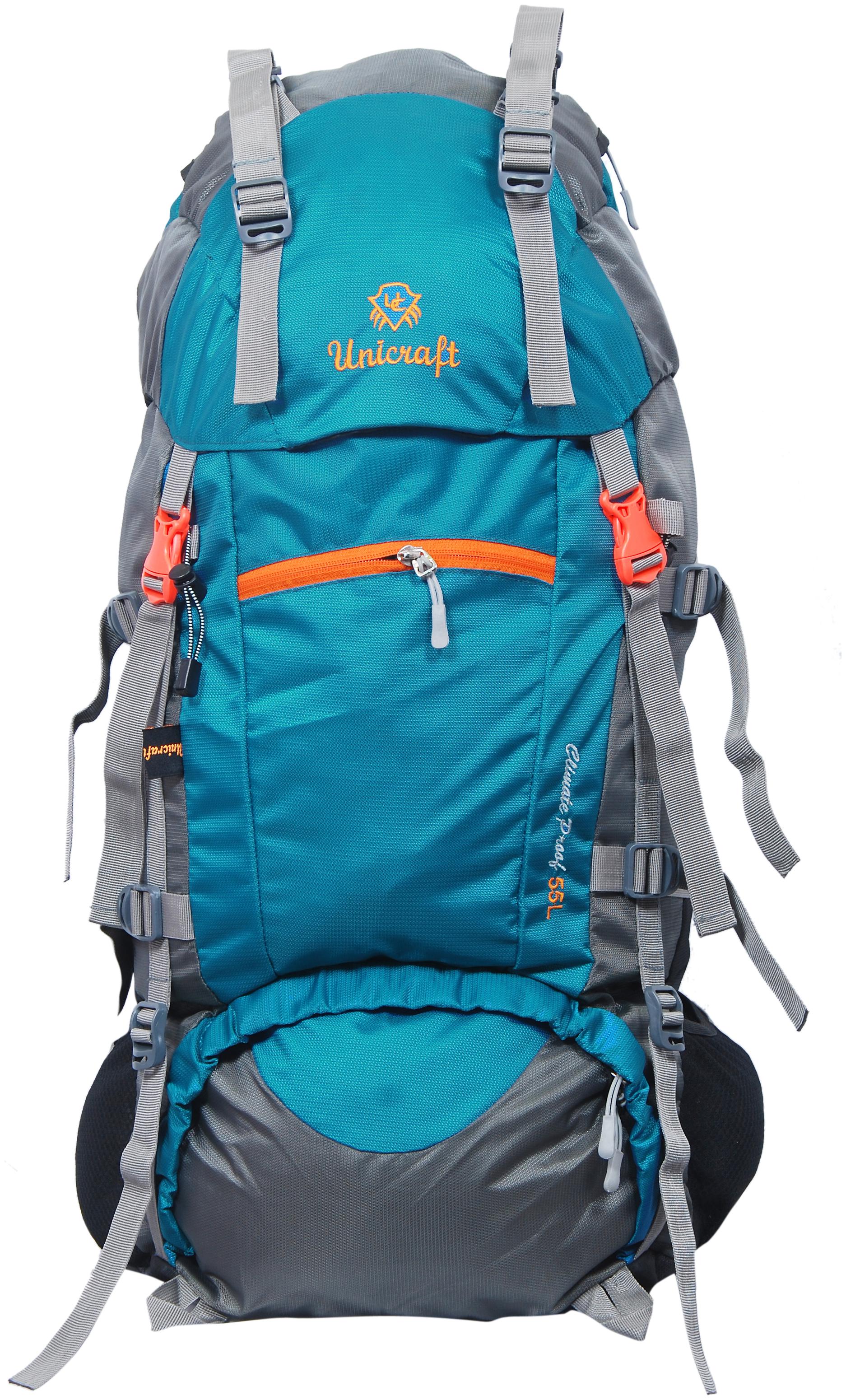 

UC UNICRAft Rucksack 55 L Waterproof Rucksack Dynamic Gear up Travelling Hiking Camping Trekking -UC-3301(Airport Green )