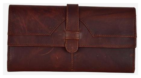 

Umiko Women Brown Leather Clutch